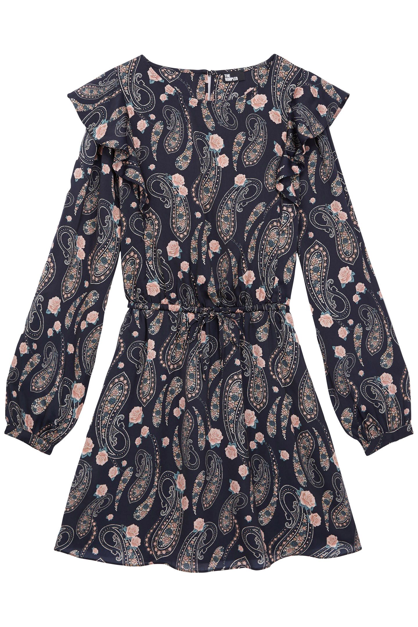 SHORT DRESS WITH LONG SLEEVES BLACK/PINK 4