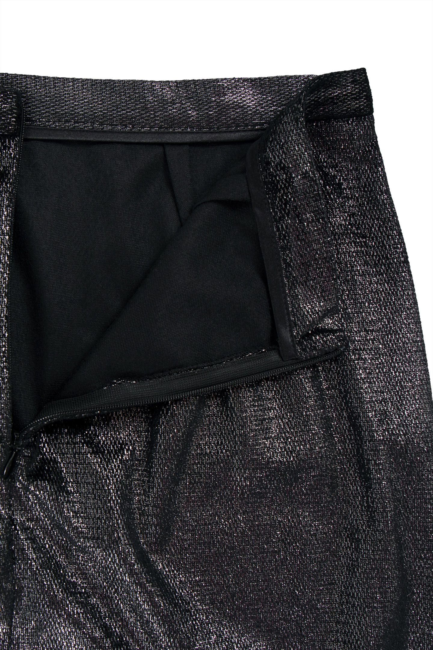 SILVER VELVET MIDI SKIRT 8