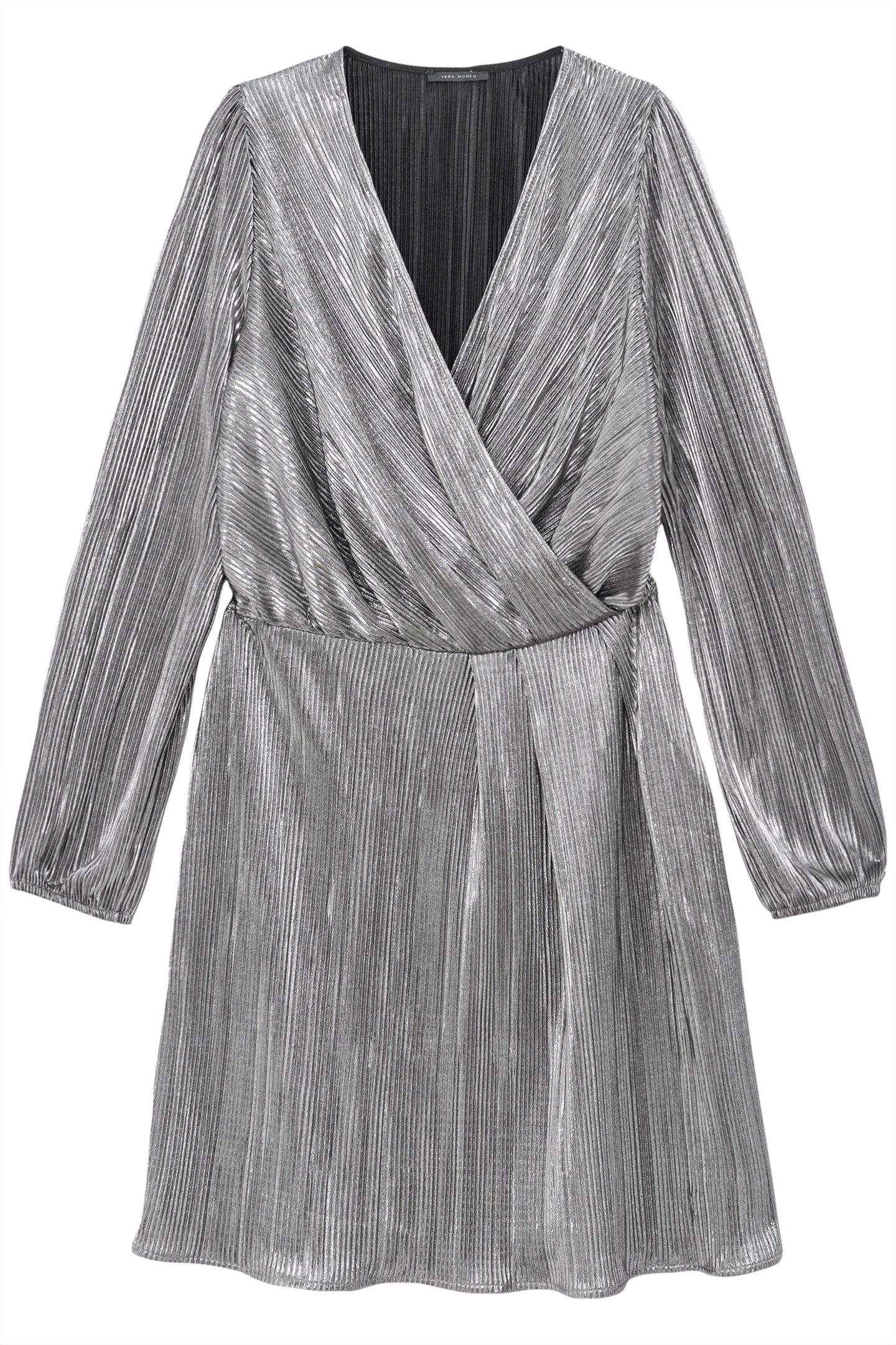 BLACK METALLIC PLEATED DRESS 4