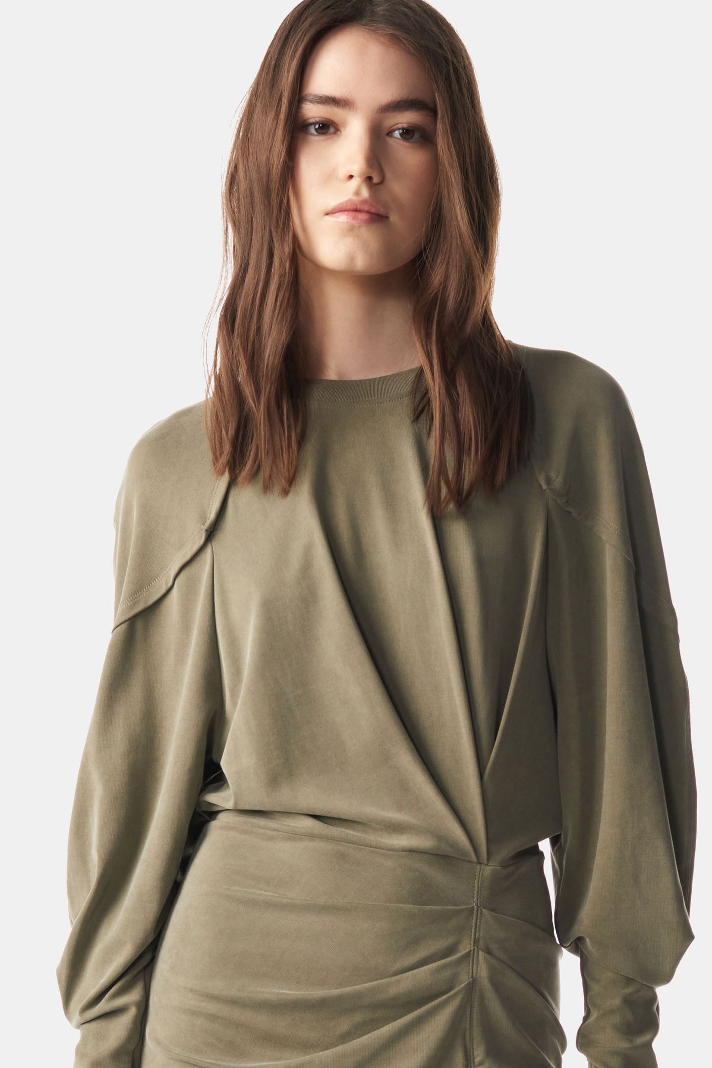 ELODY DRESS LIGHT KHAKI 5