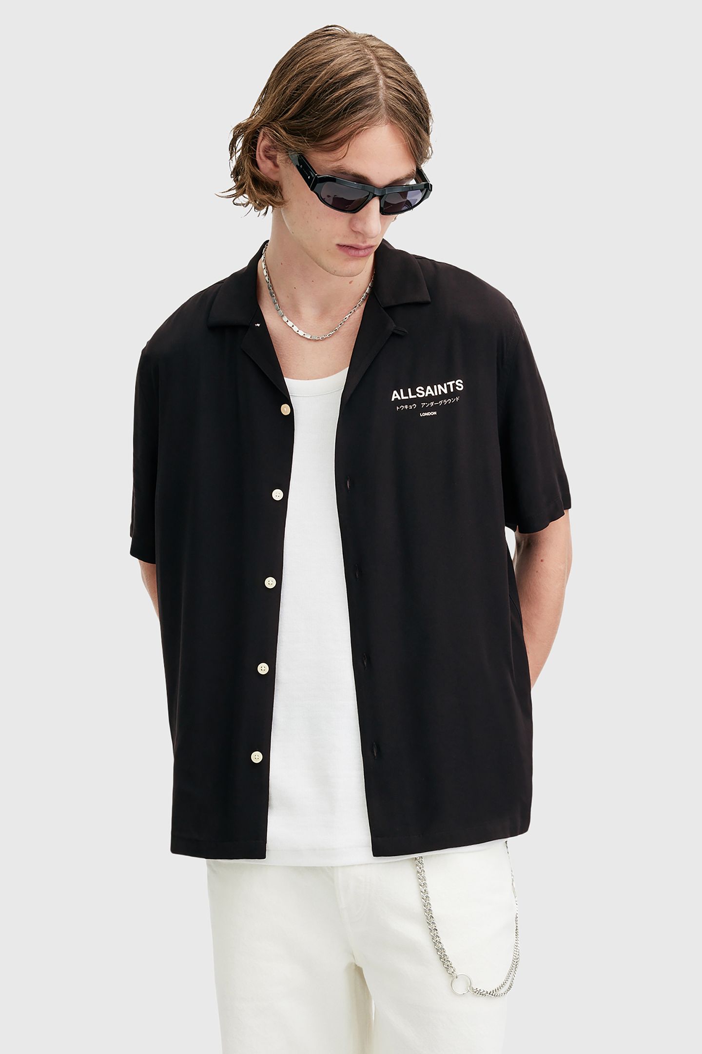 UNDERGROUND SS SHIRT JET BLACK/ECRU 1