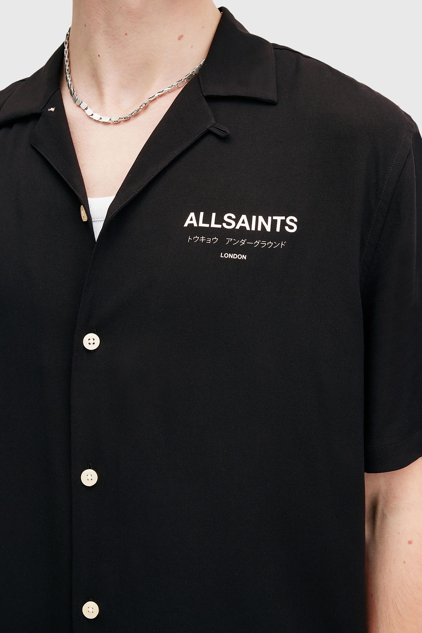 UNDERGROUND SS SHIRT JET BLACK/ECRU 6