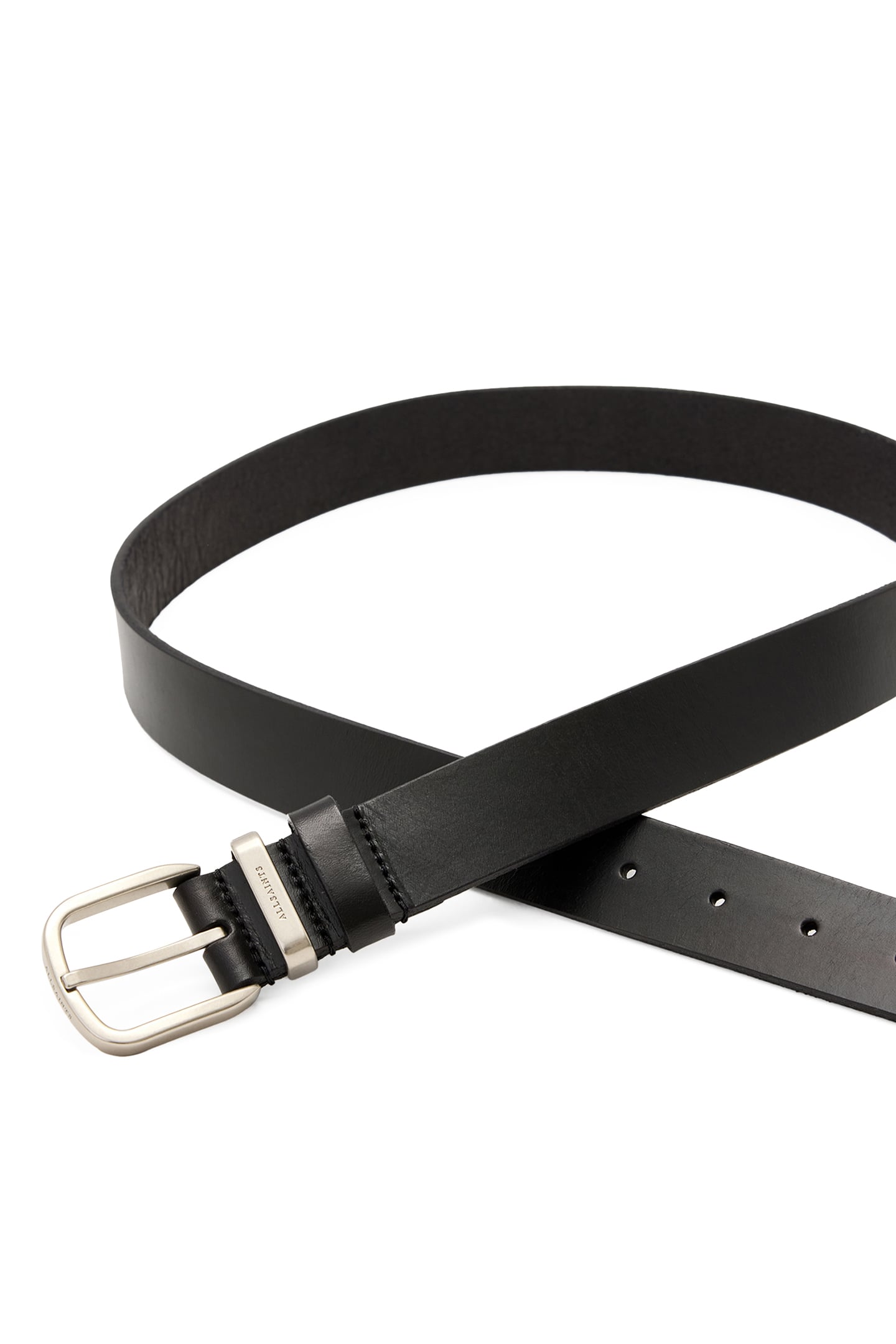 ANGUS BELT BLACK/DULL NICKEL 4