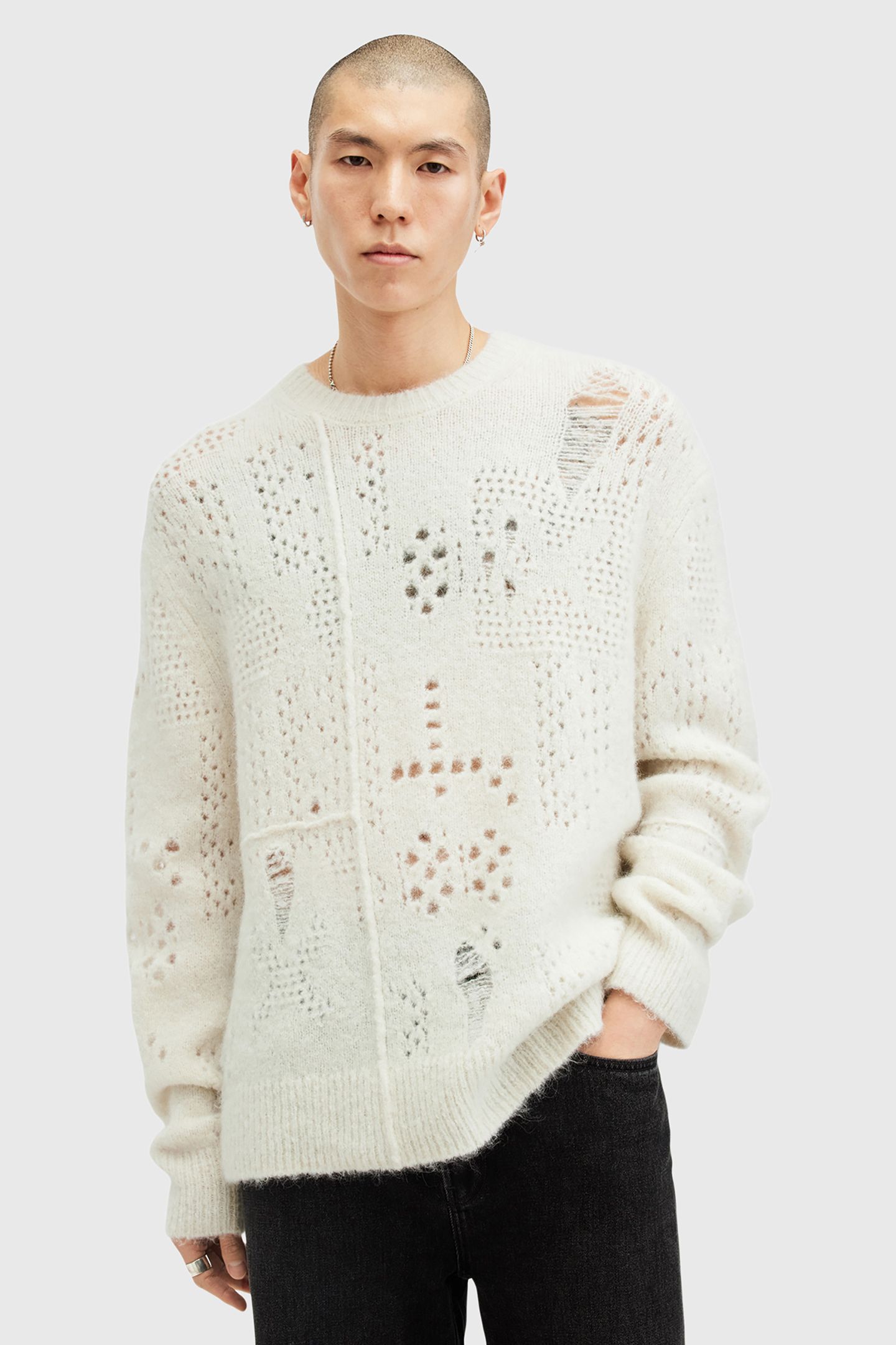 HADWIN CREW ECRU WHITE 1
