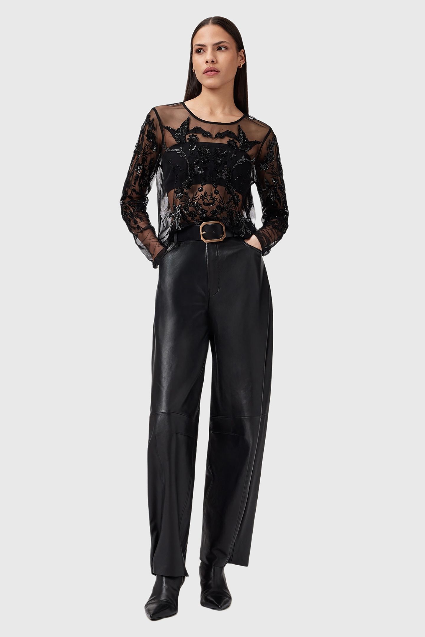 GRETA EMB TOP BLACK 3