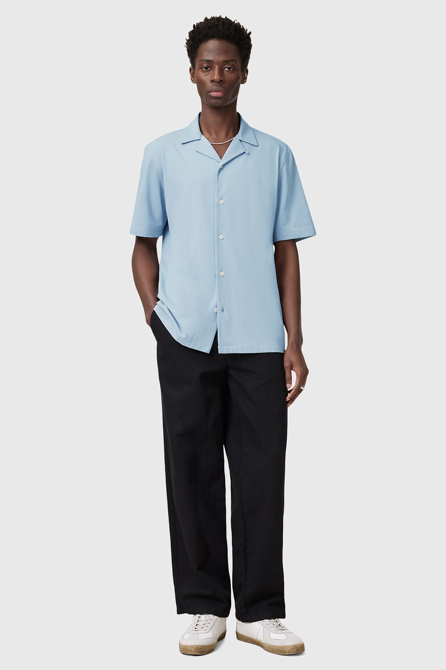 HUDSON SS SHIRT STATIC BLUE 3