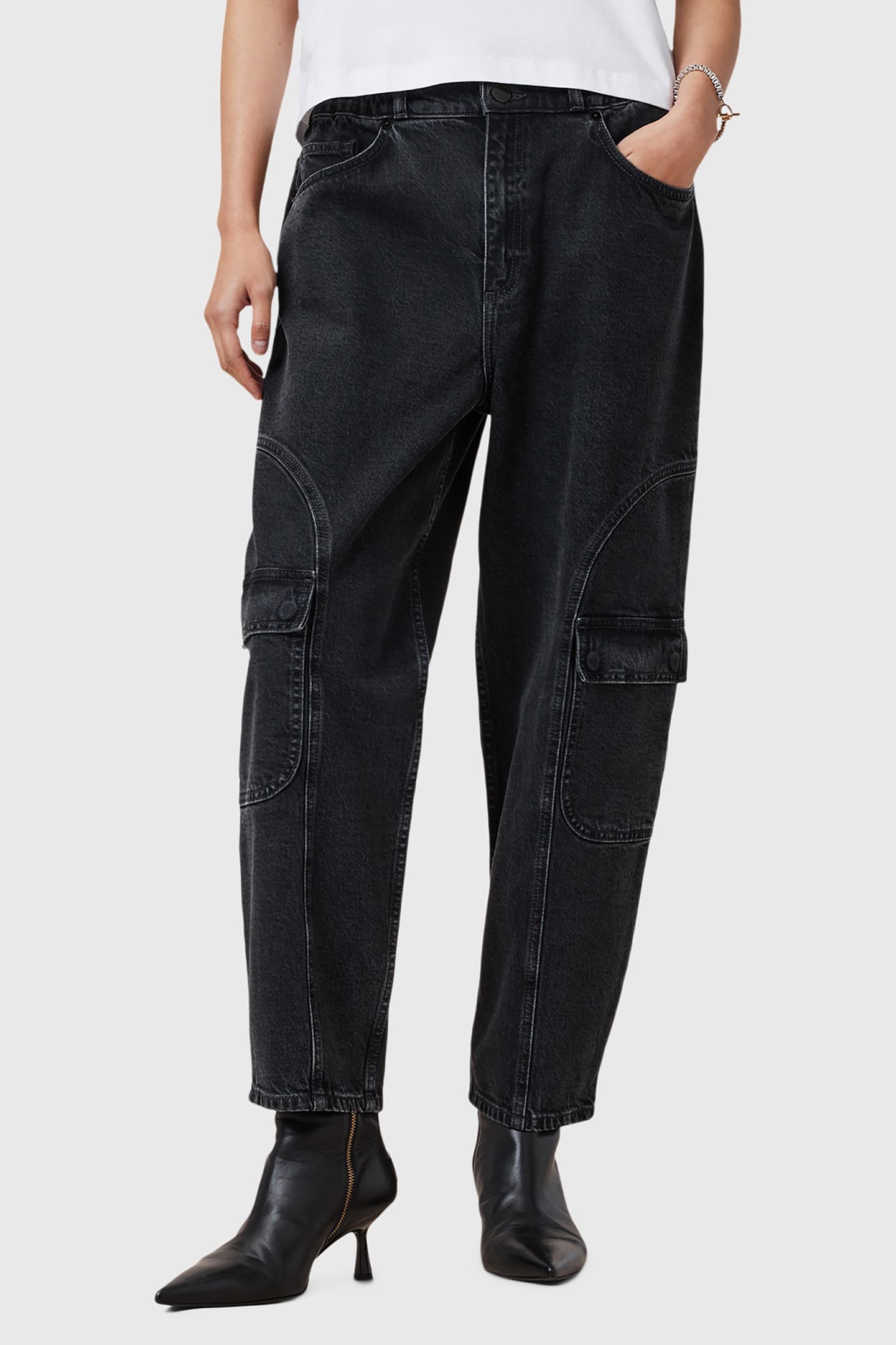 DAISY MAE JEAN WASHED BLACK 1