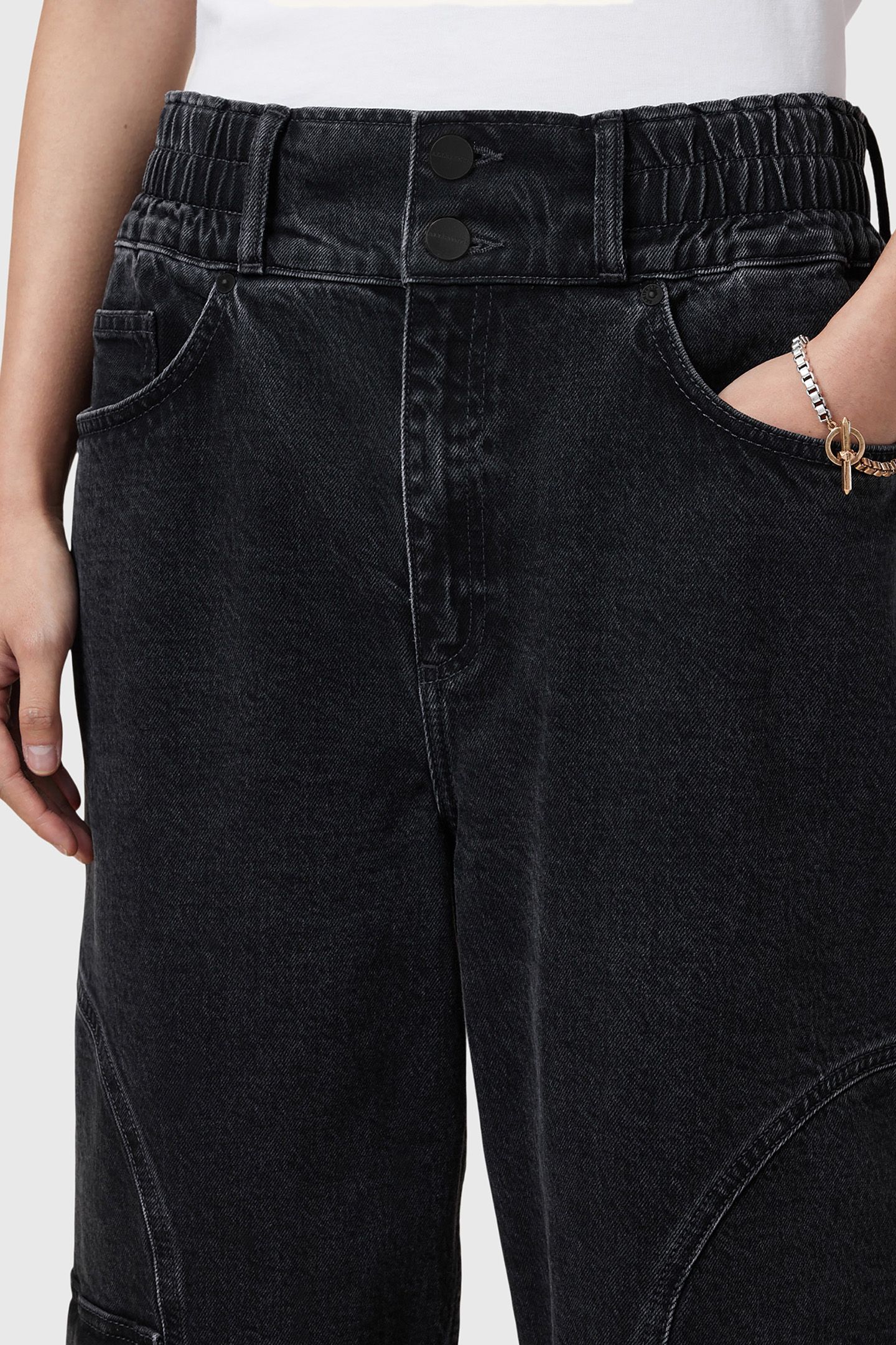 DAISY MAE JEAN WASHED BLACK 8
