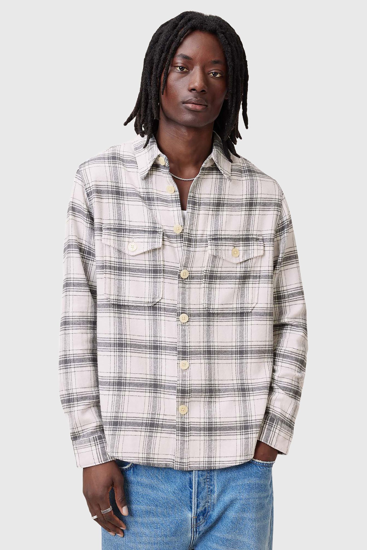 HAMURA LS SHIRT ECRU 1