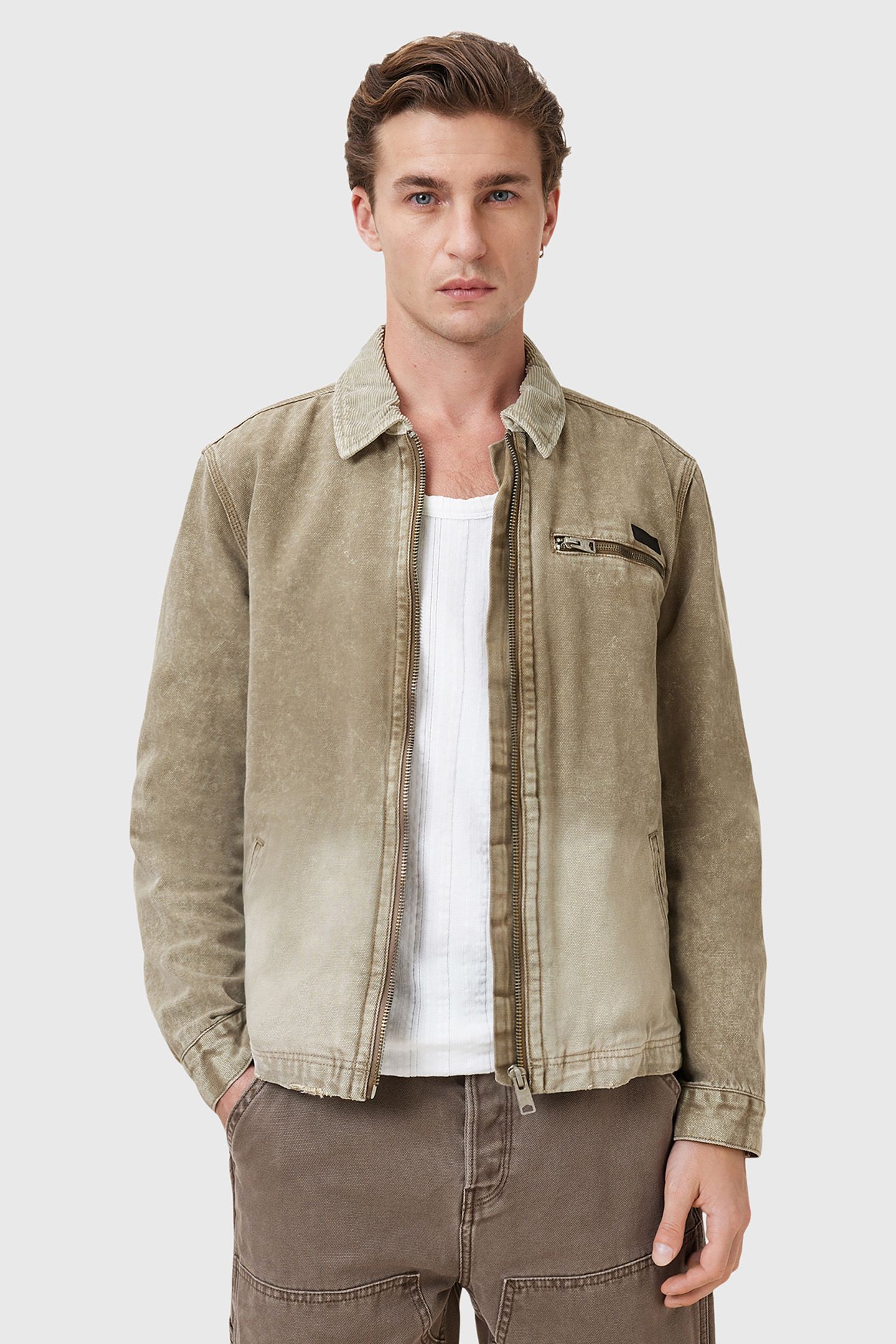 ROTHWELL WASHED JKT MIRE BROWN 6