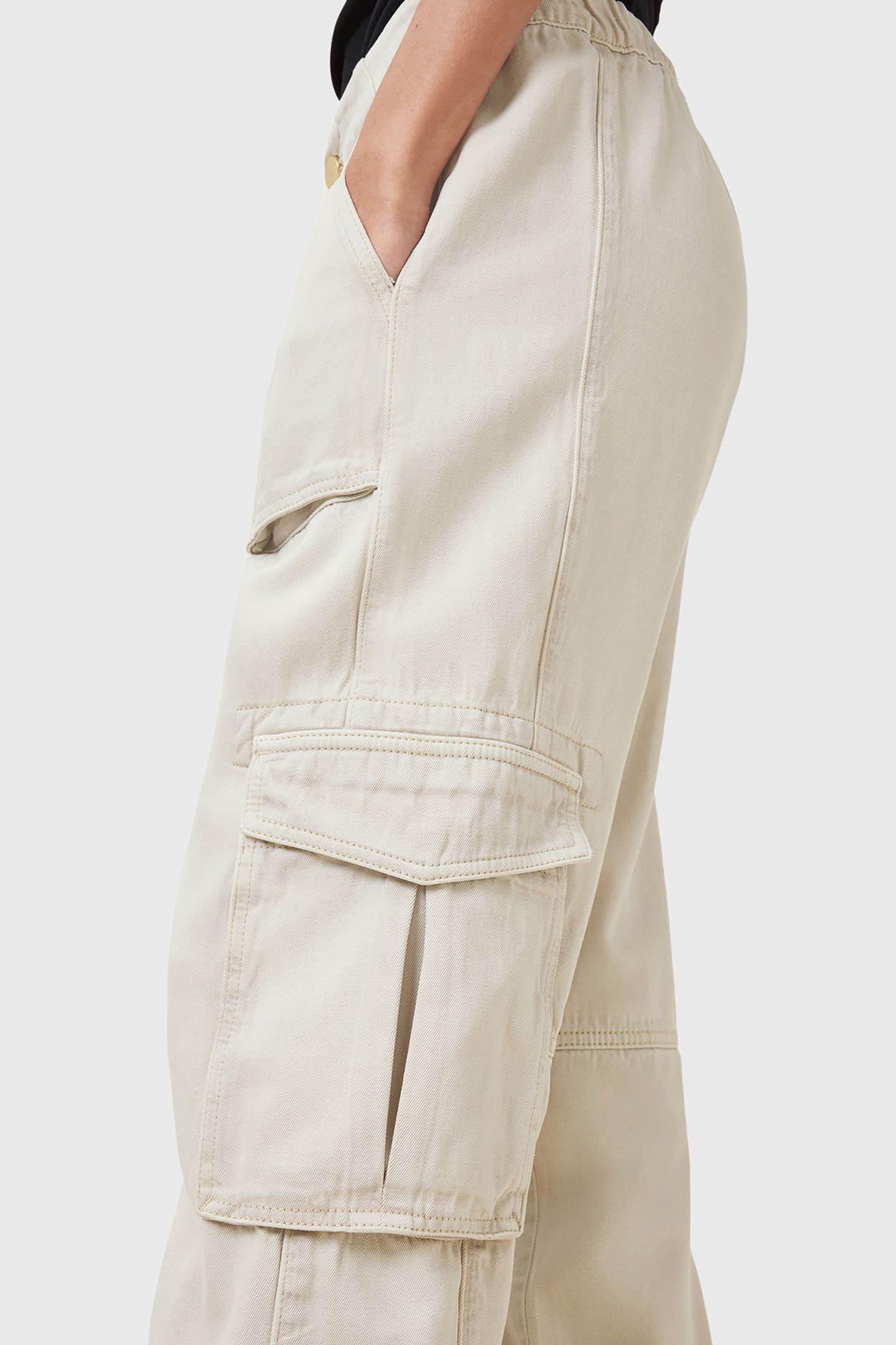 FREDA TENCEL TROUSER ECRU WHITE 7