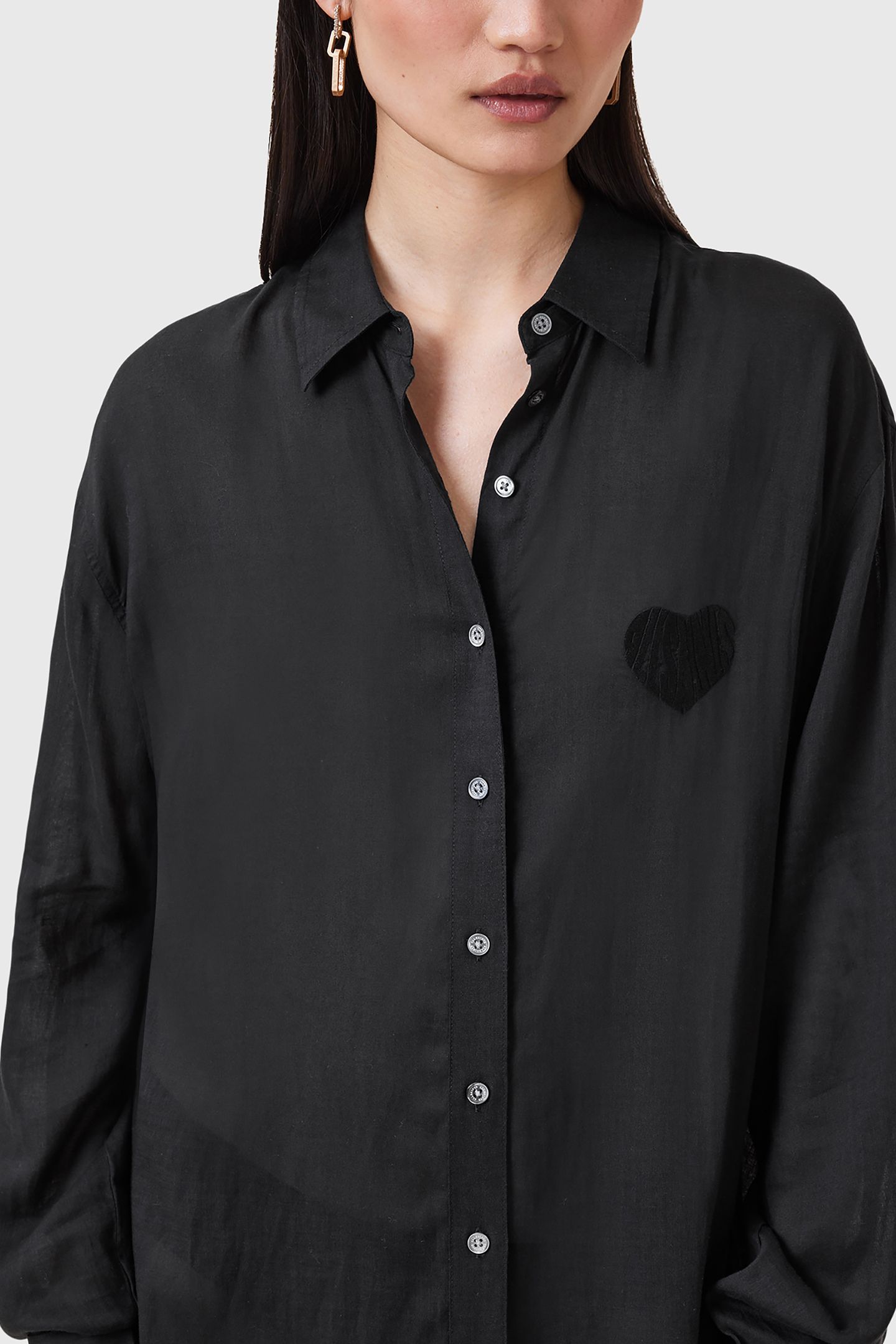 EZRA SHIRT DRESS BLACK 7