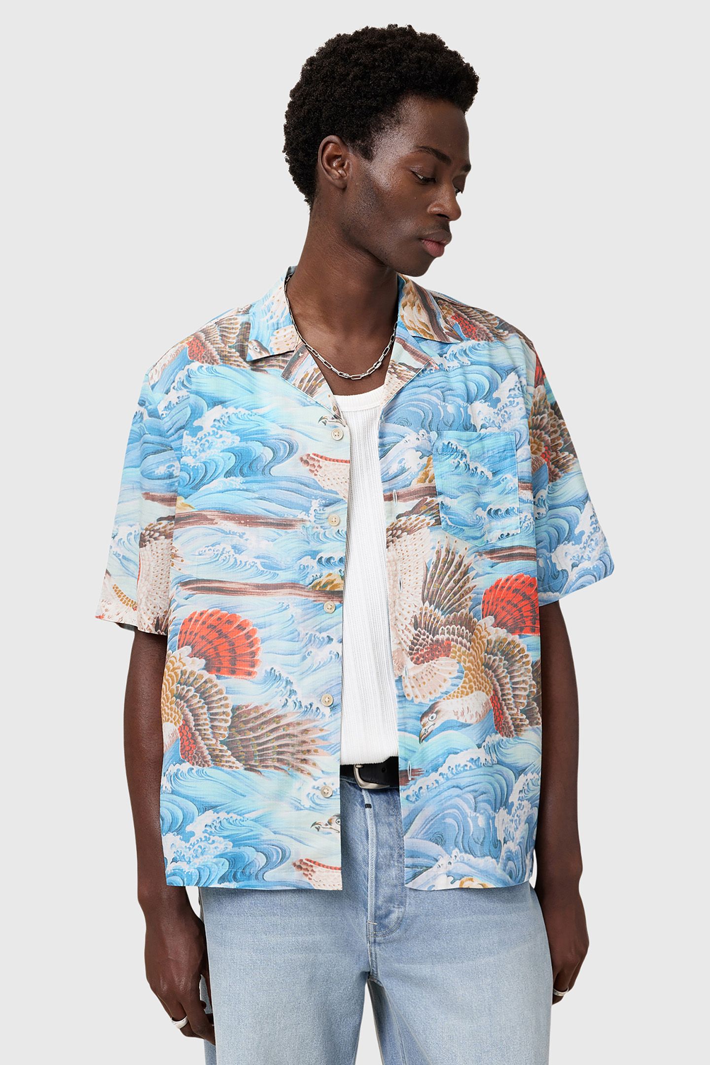 CORSICAN SS SHIRT WILLOW BLUE 1