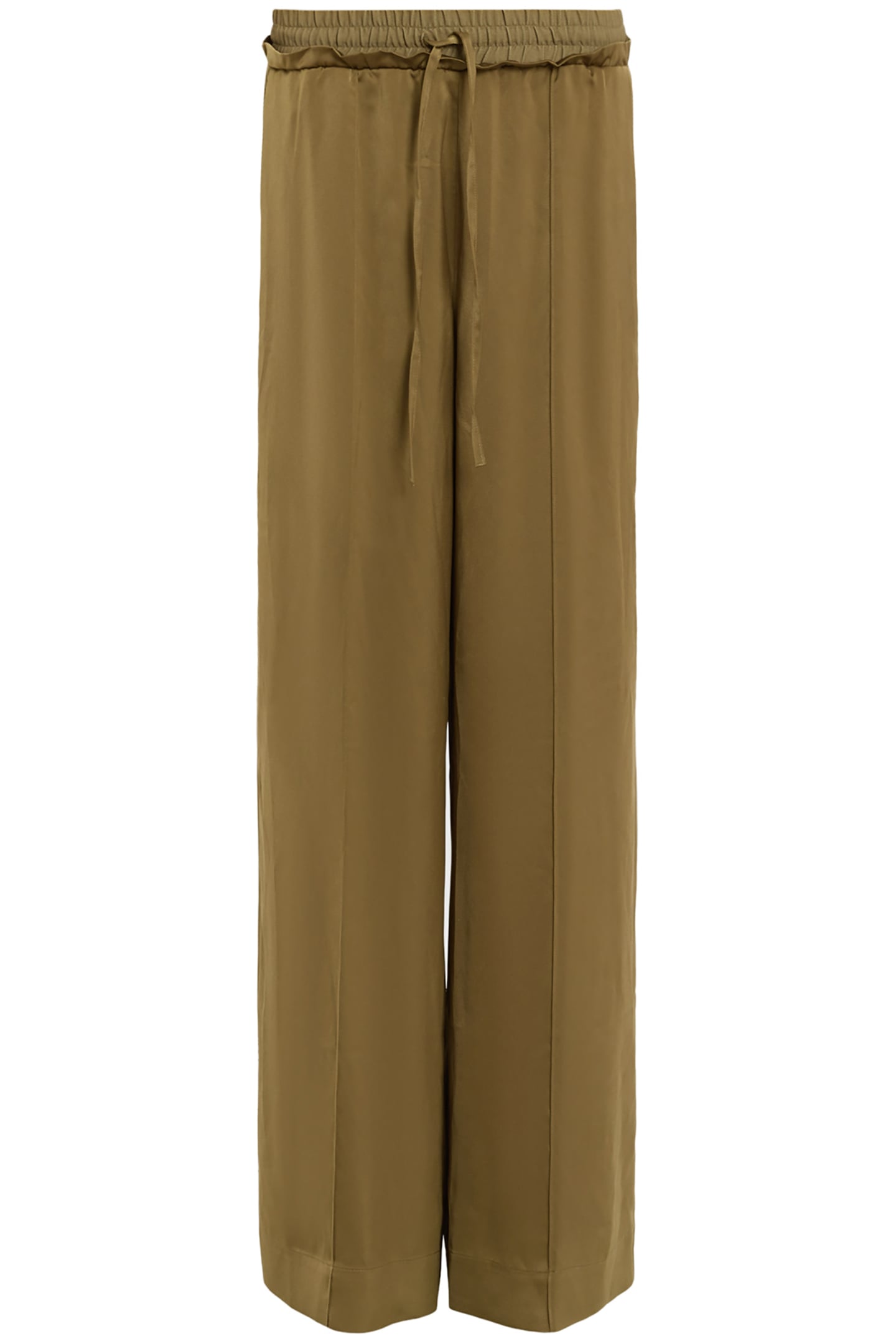 ALBA SATIN TROUSER MOSS GREEN 4
