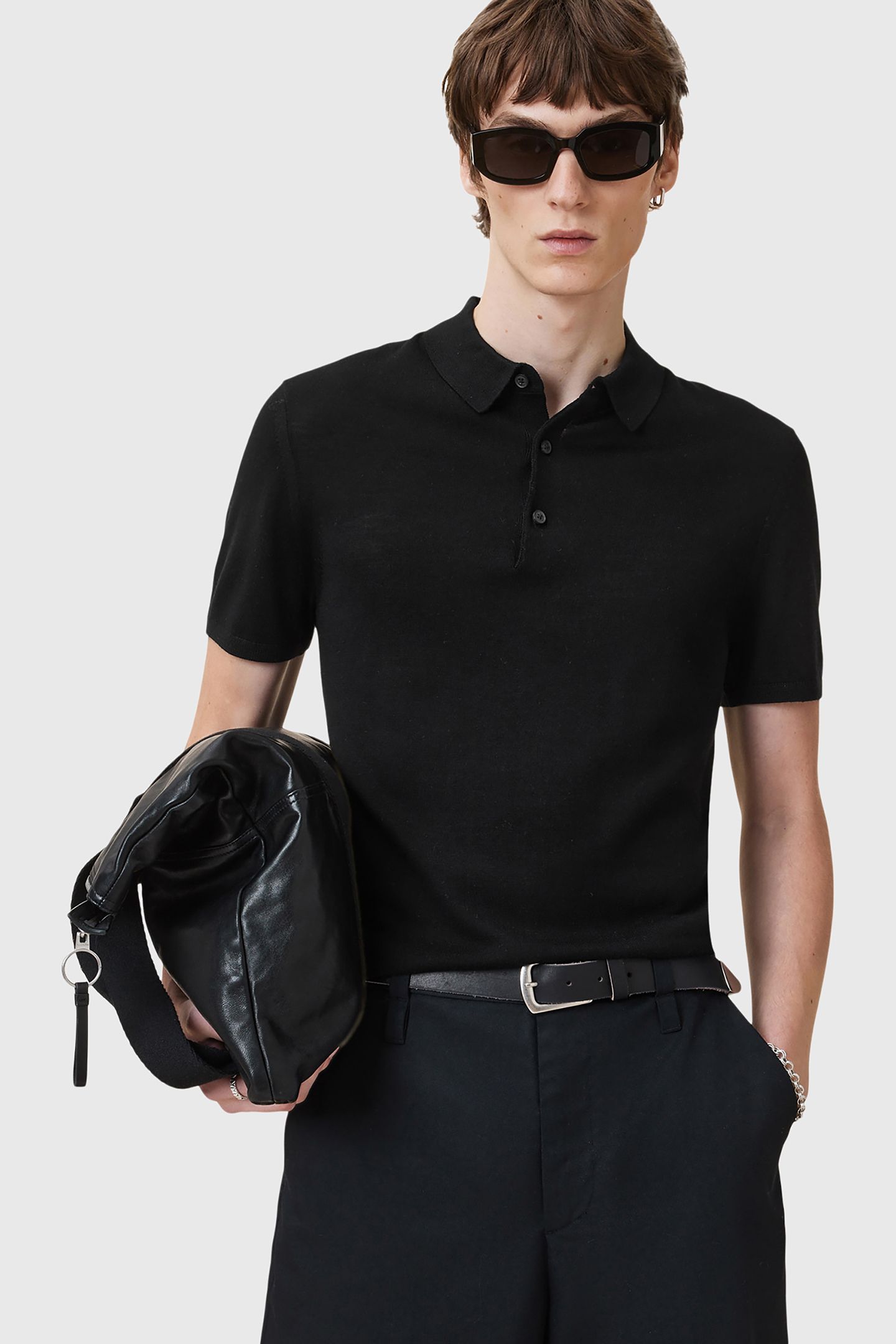 MAES MERINO SS POLO BLACK 6