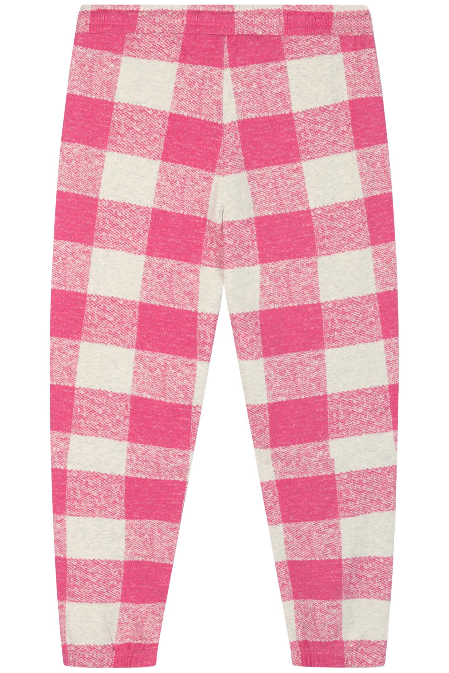 CROPPED JOGGER CHECK BRIGHT PINK 5