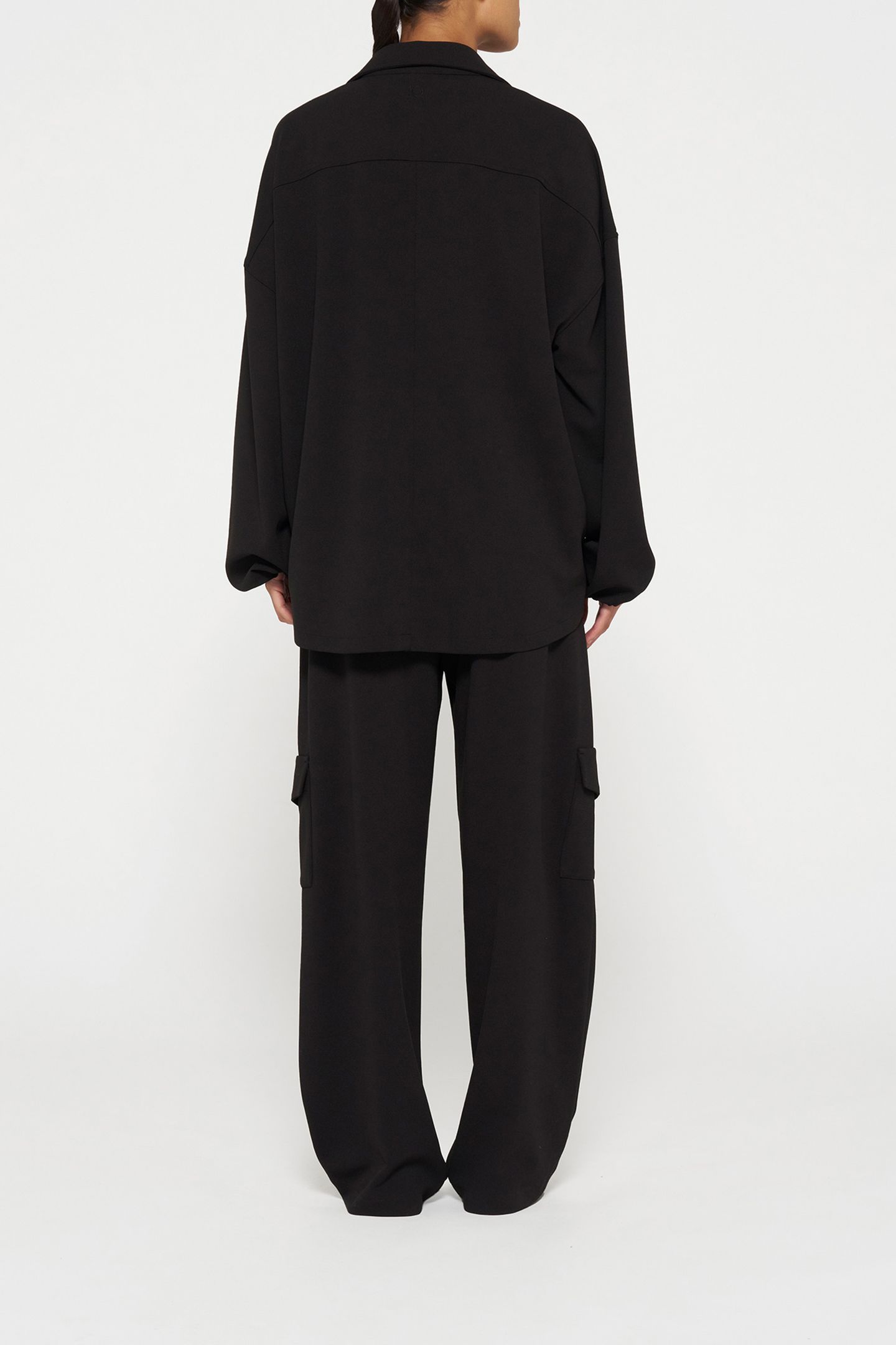 CARGO PANTS CREPE BLACK 3