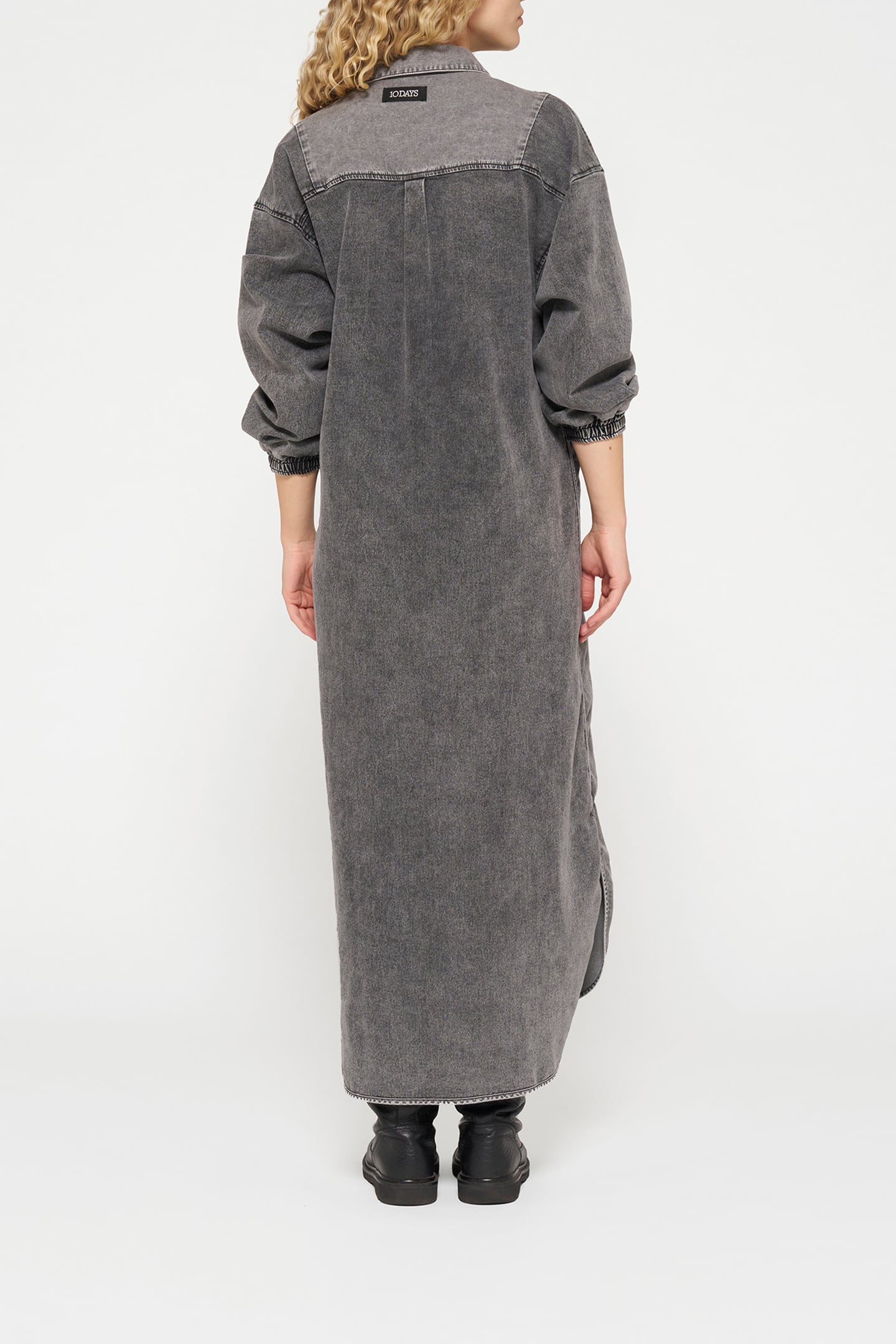 THE BILLIE DRESS JOG DENIM BLACK 2