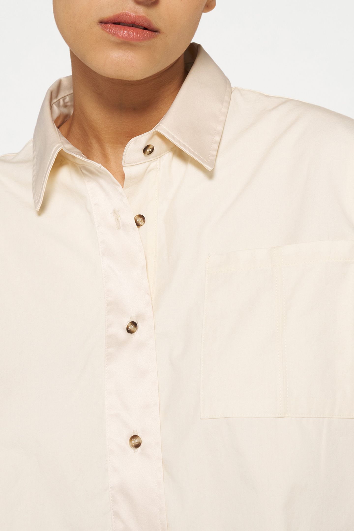 CROPPED SMOKING BLOUSE LIGHT NATURAL 5