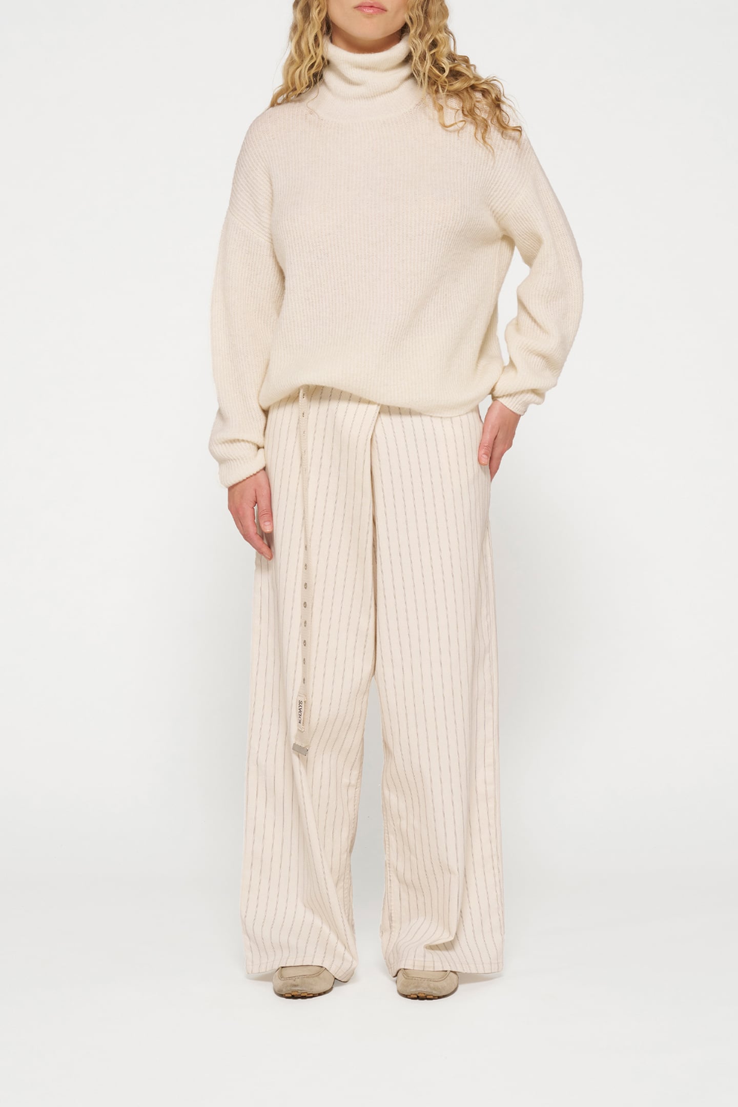 COLL SWEATER SOFT KNIT ECRU 2