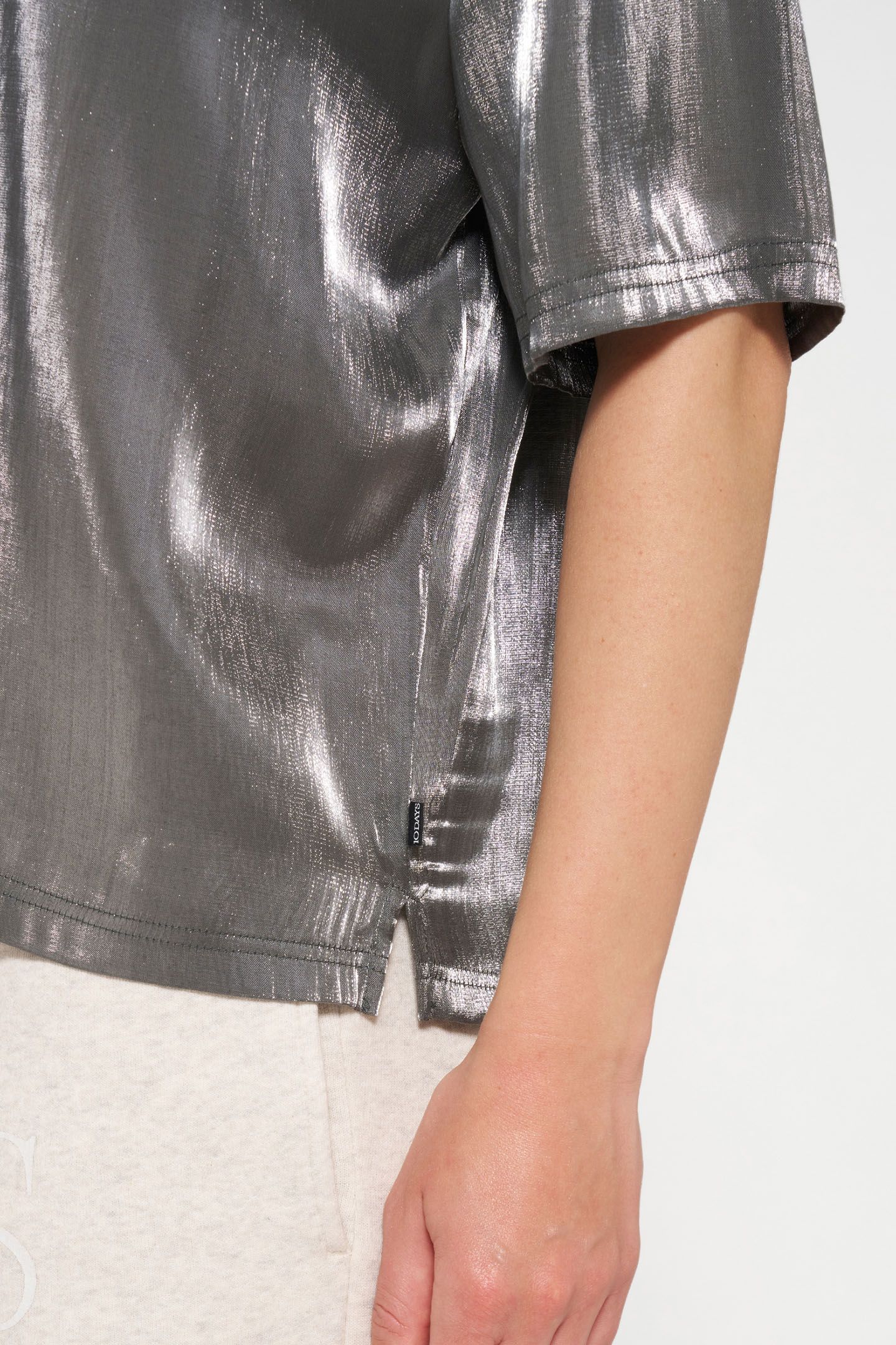 SHINY BLOUSE TEE SILVER 6
