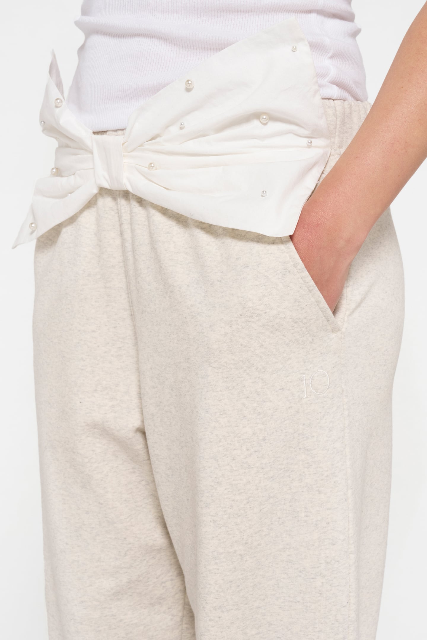 BAR JOGGER EASY BOW SOFT WHITE MELEE 8