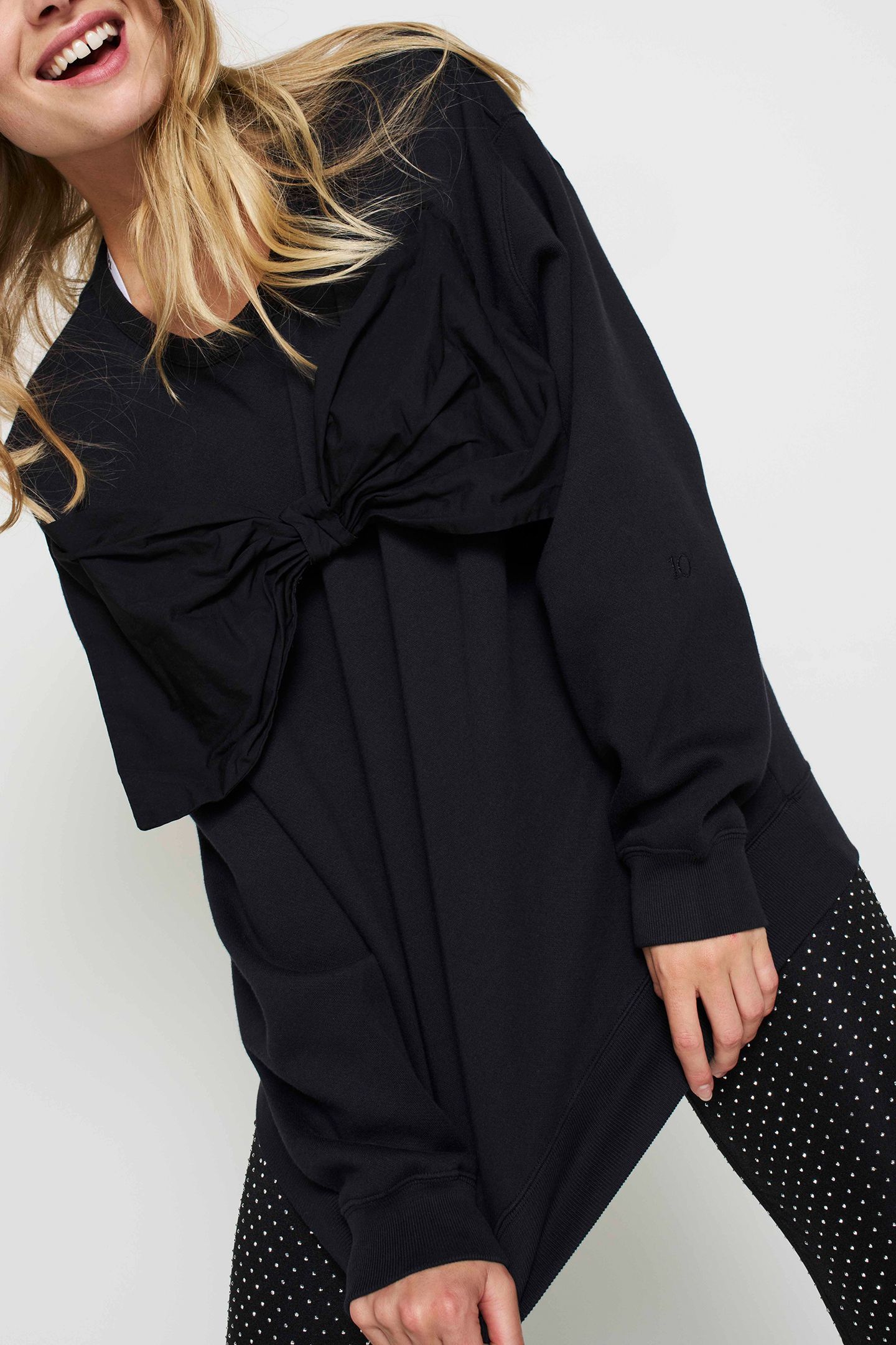STATEMENT SWEATER BOW BLACK 7