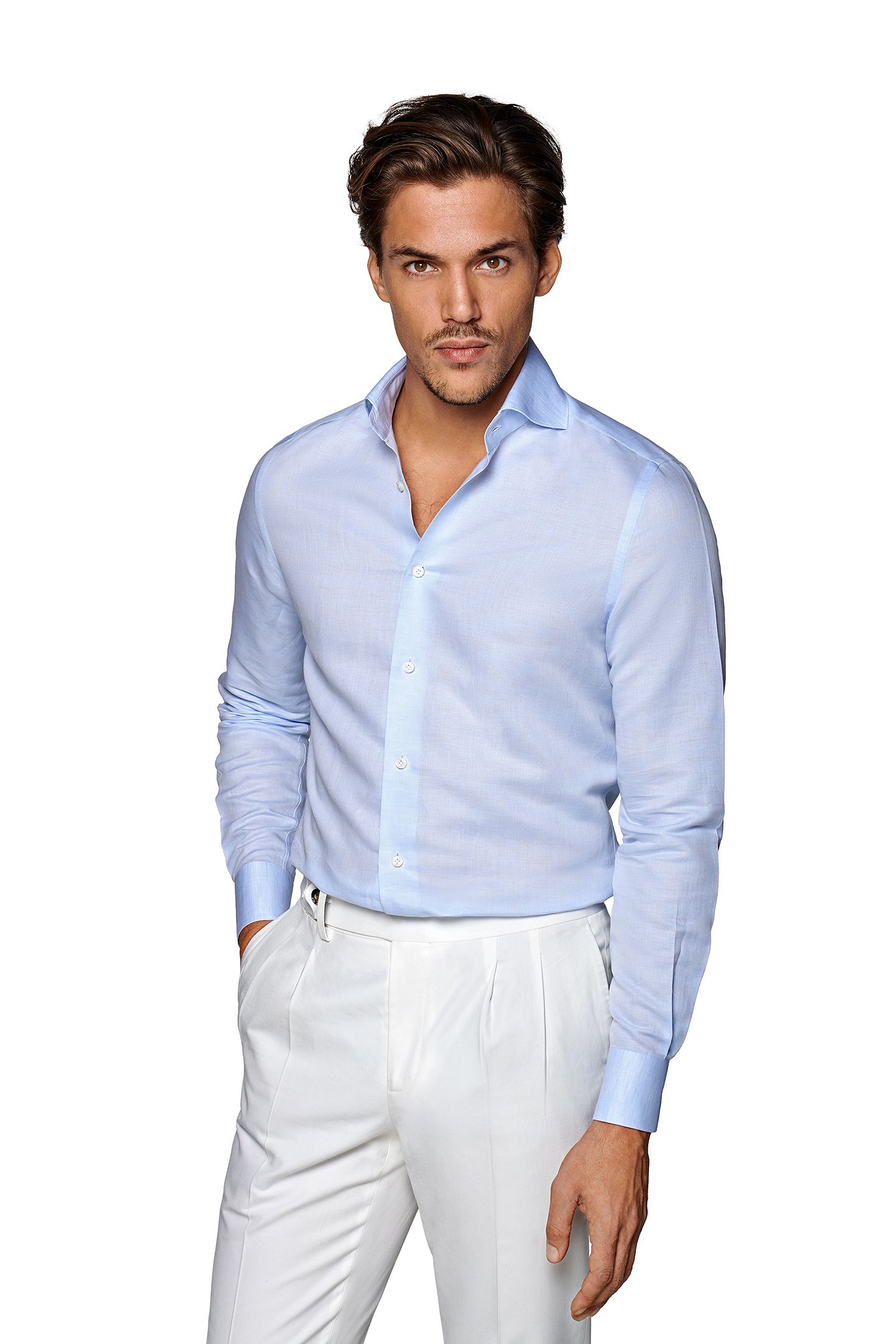 COTTON/LINEN LIGHT BLUE 1