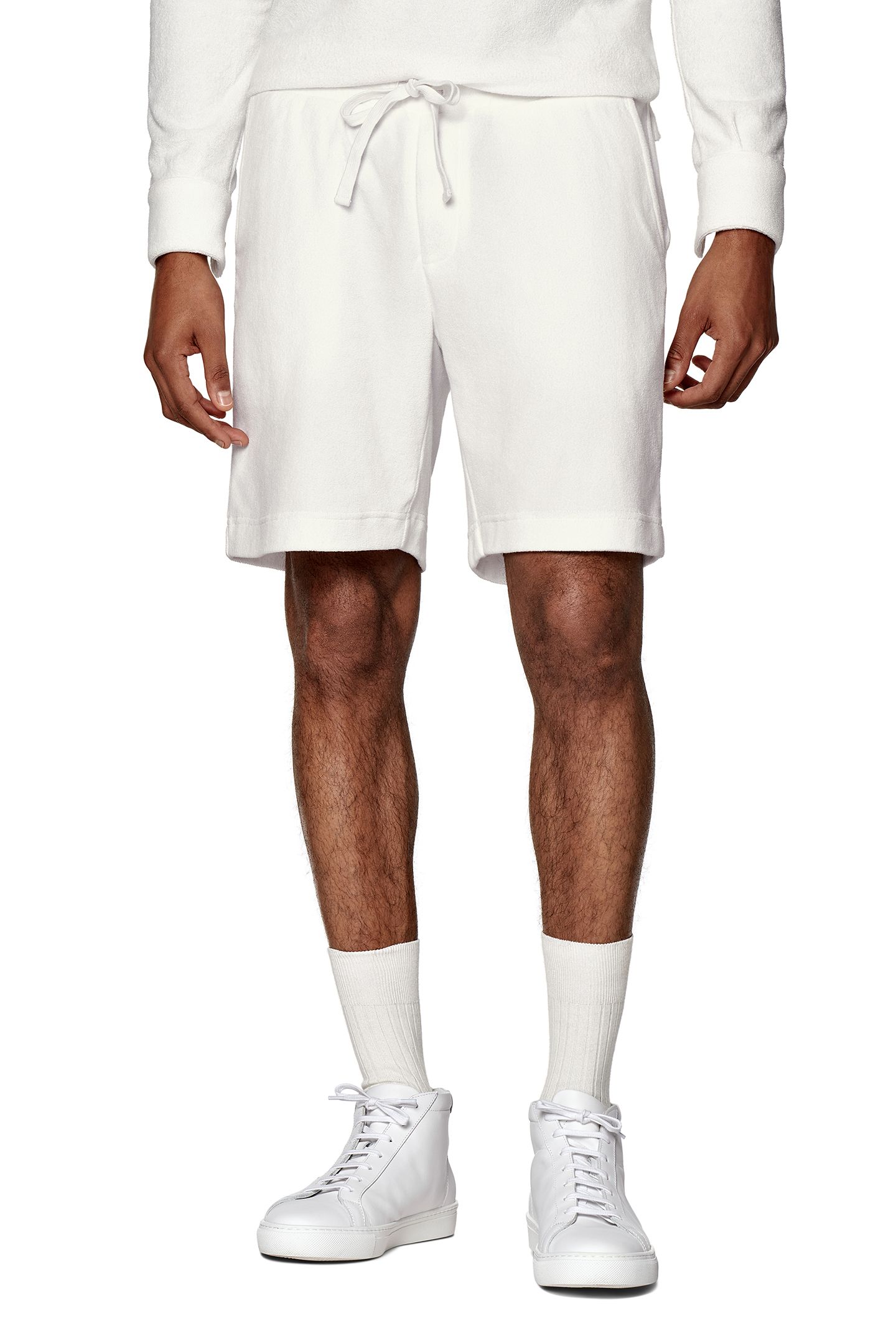 LEISURE SHORT TERRY WHITE 1