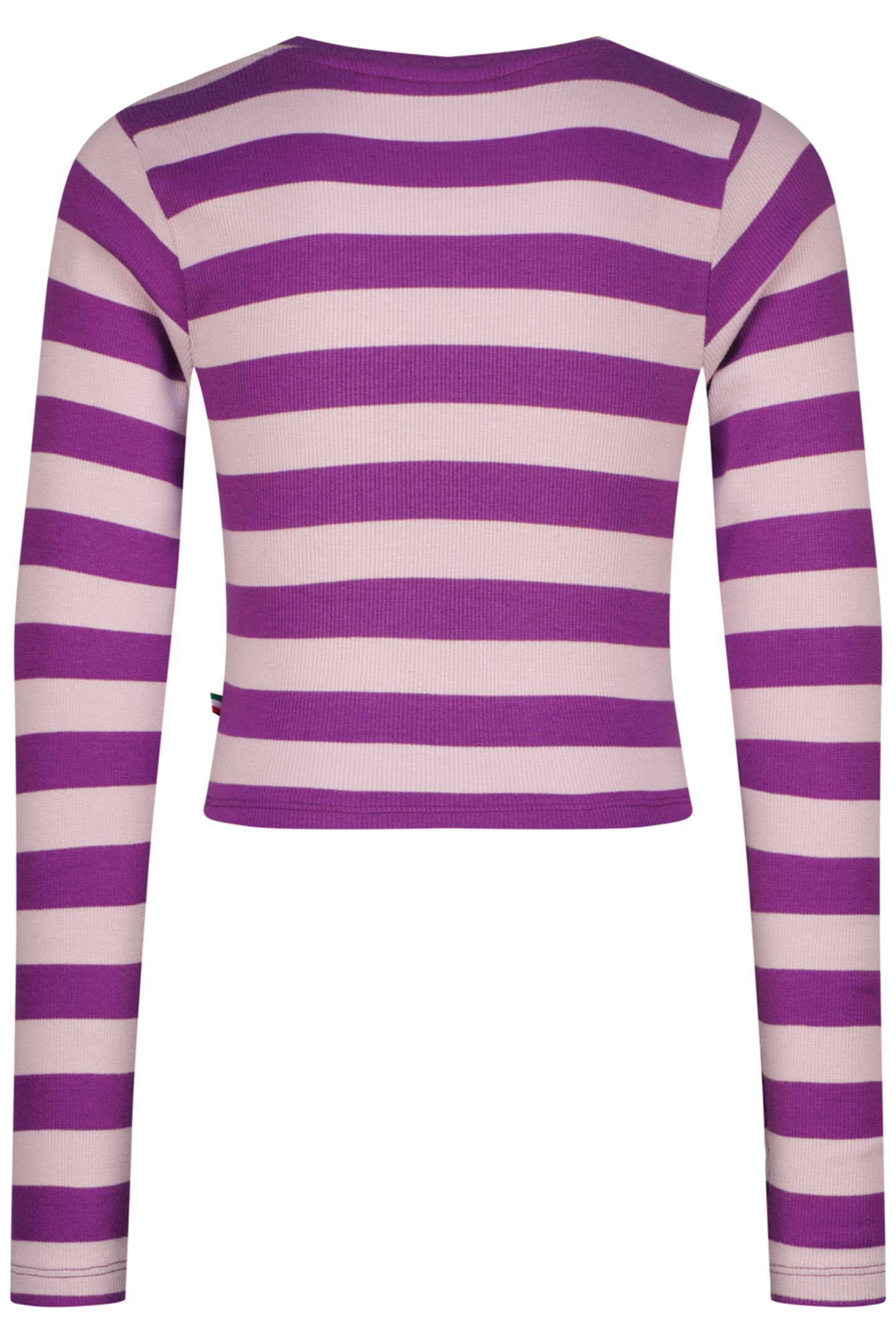 GIRLS G-BASIC-CROP RIB STRIPE SINGLET GLOSS LILAC 2