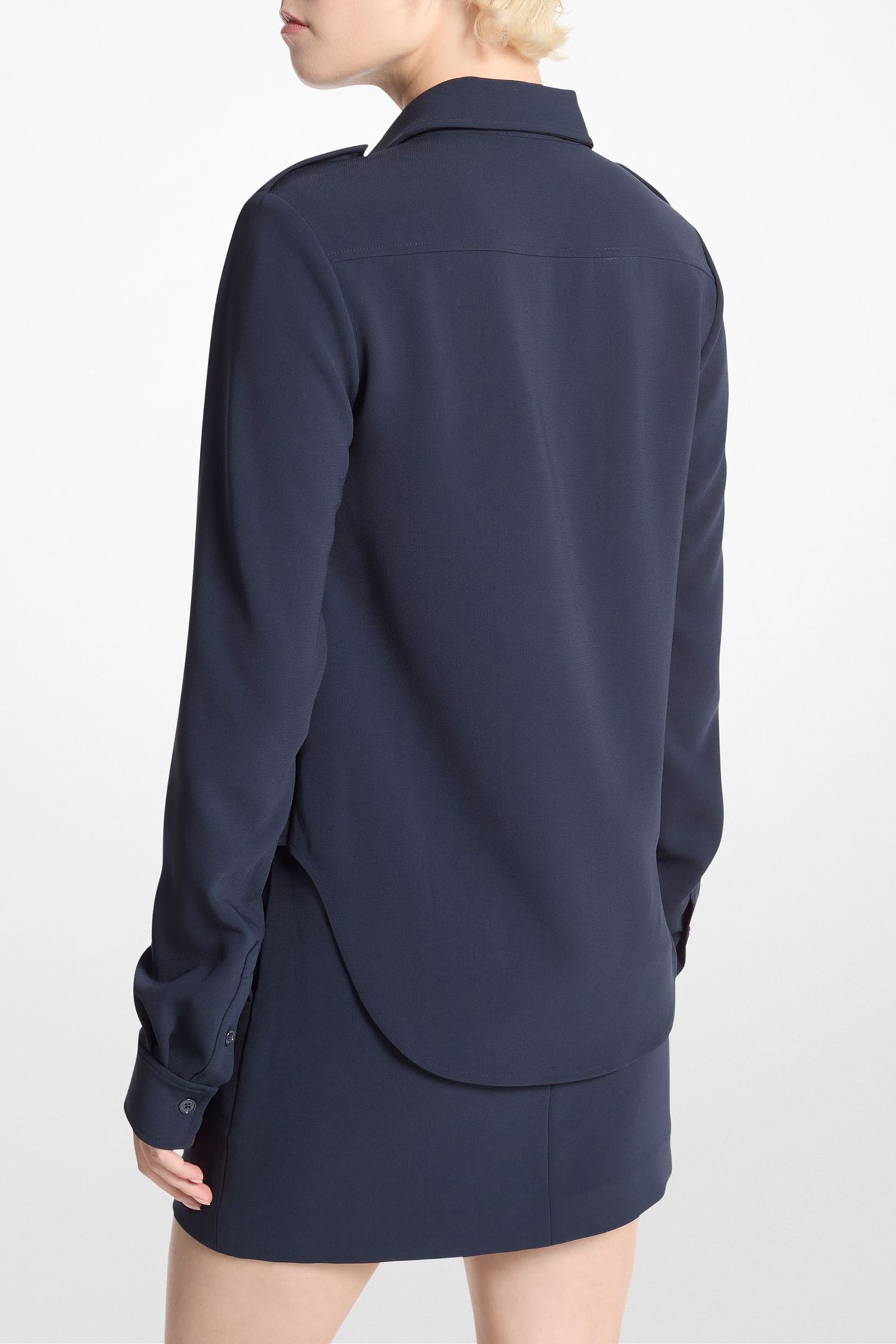 FITTED ARMY SHIRT IN NAVY 2