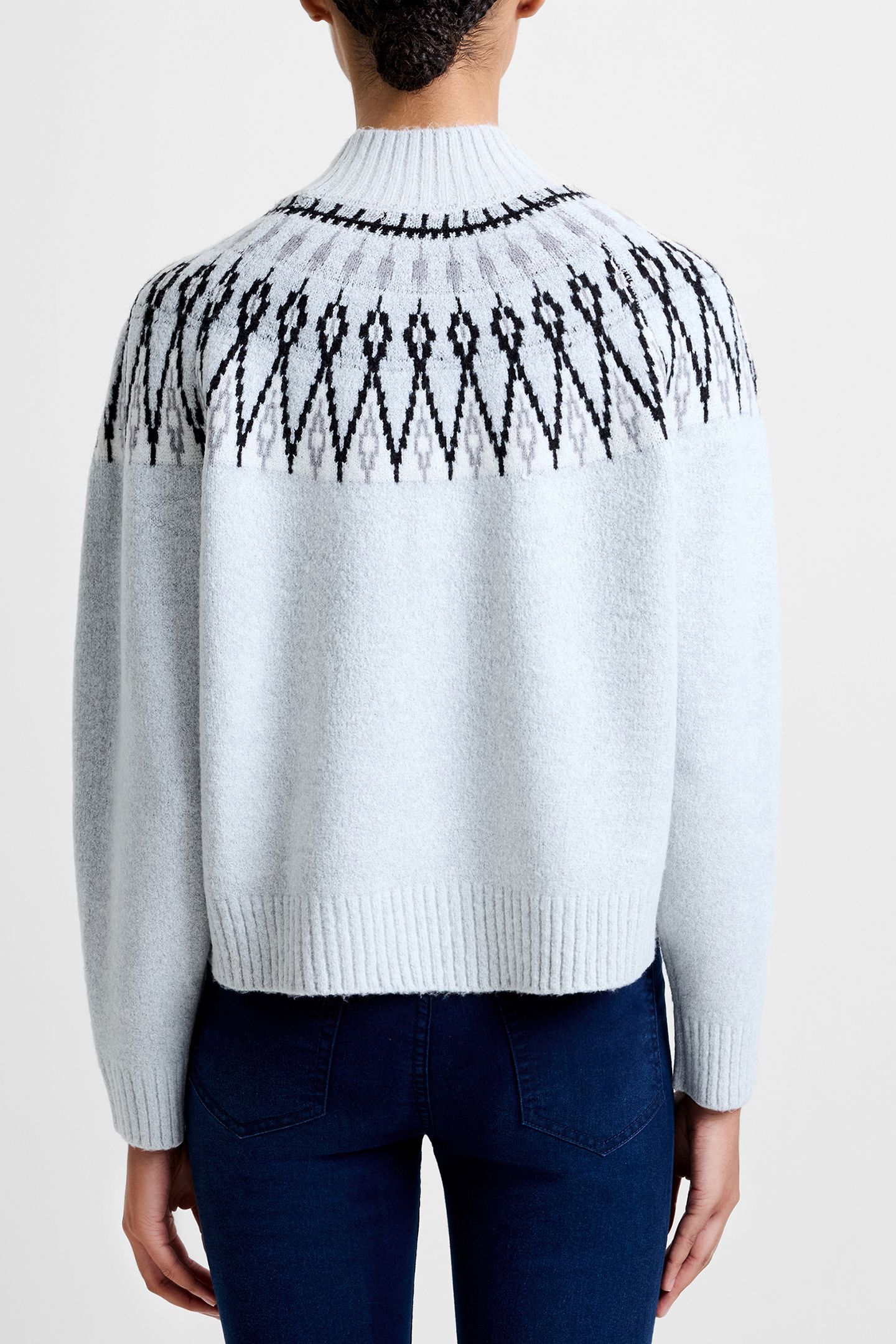 MODERN FAIRISLE LGT GREY MEL/WIN WHT 2