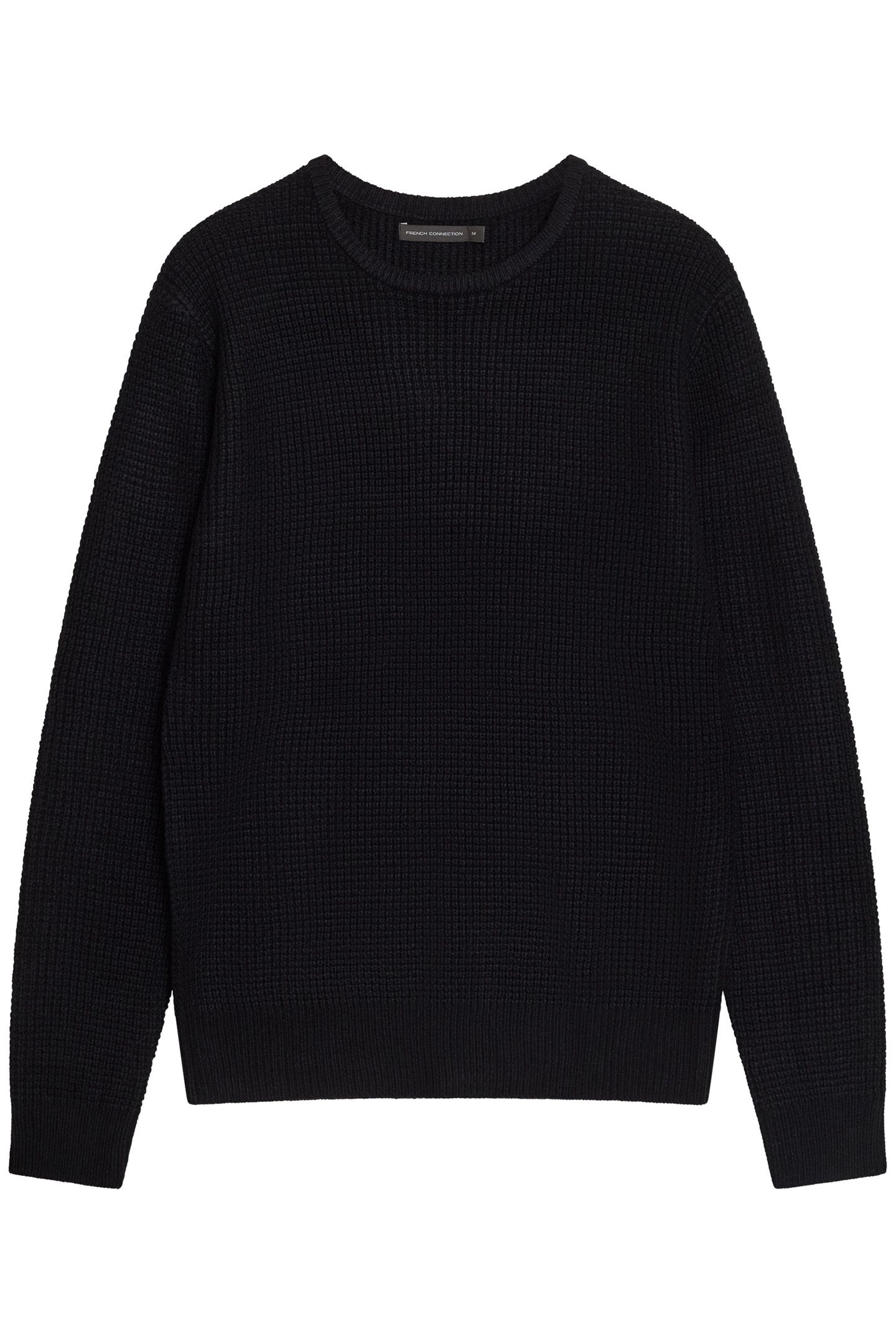 CREW WAFFLE BLACK 1