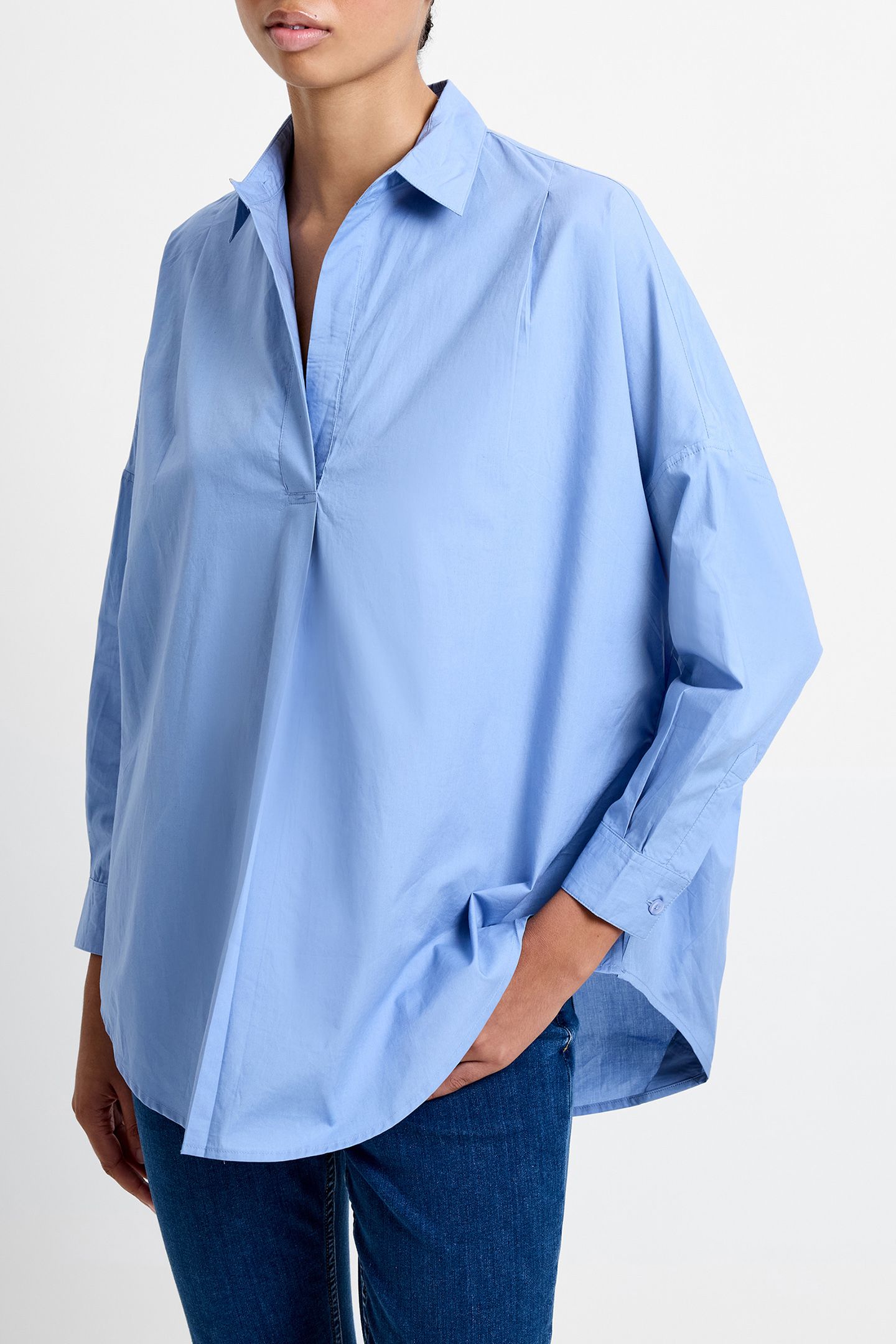 L/S POPOVER DUSTED BLUE 3