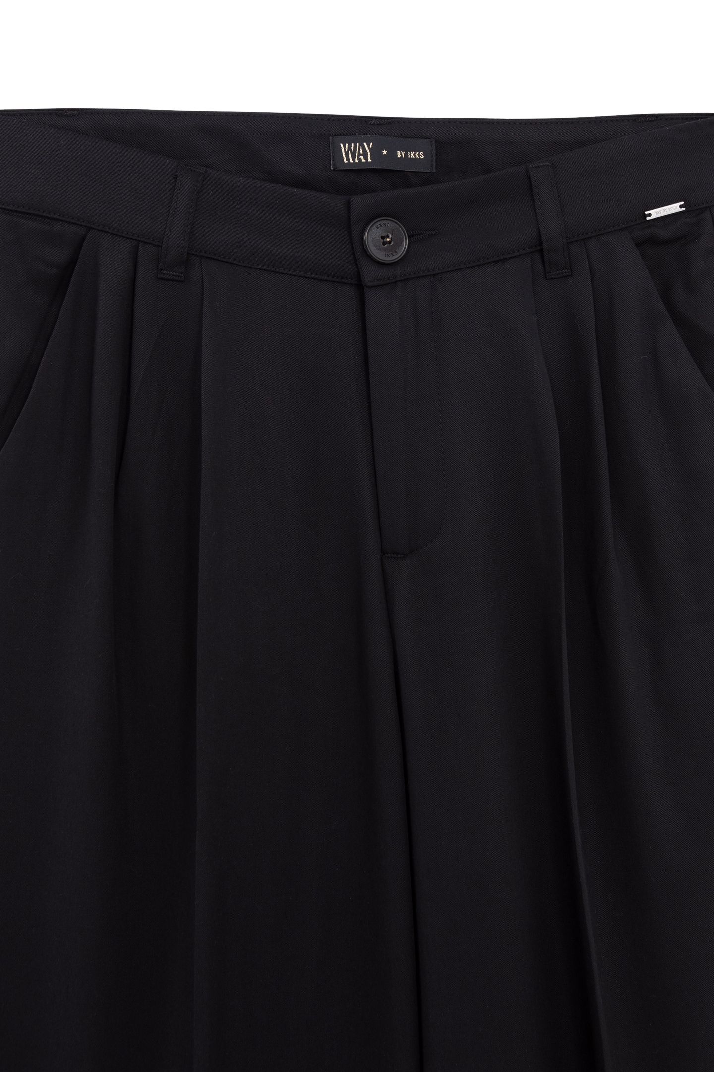 GIRLS’ BLACK LYOCELL® WIDE TROUSERS WITH DARTS 3