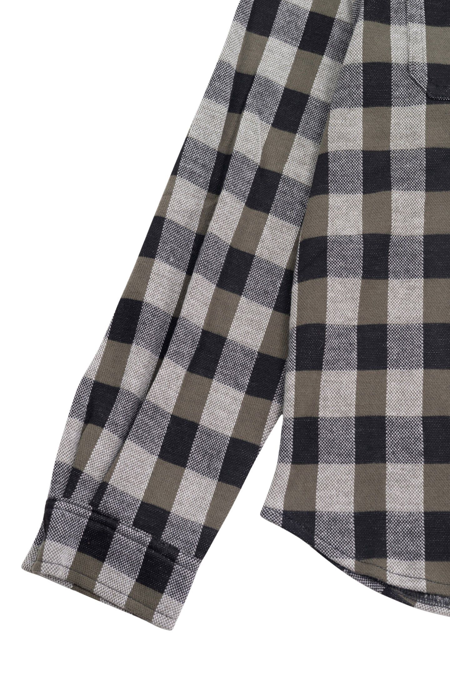 BOY'S BLACK PLAID SHIRT WITH DETACHABLE HOOD 6
