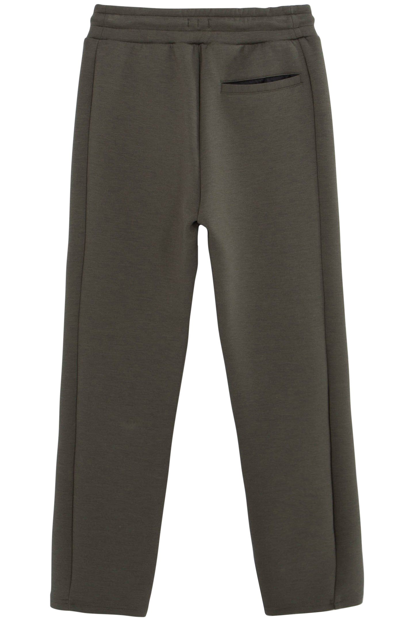 BOY'S KHAKI JOGGING SUIT WITH MARKED PLEATS 2