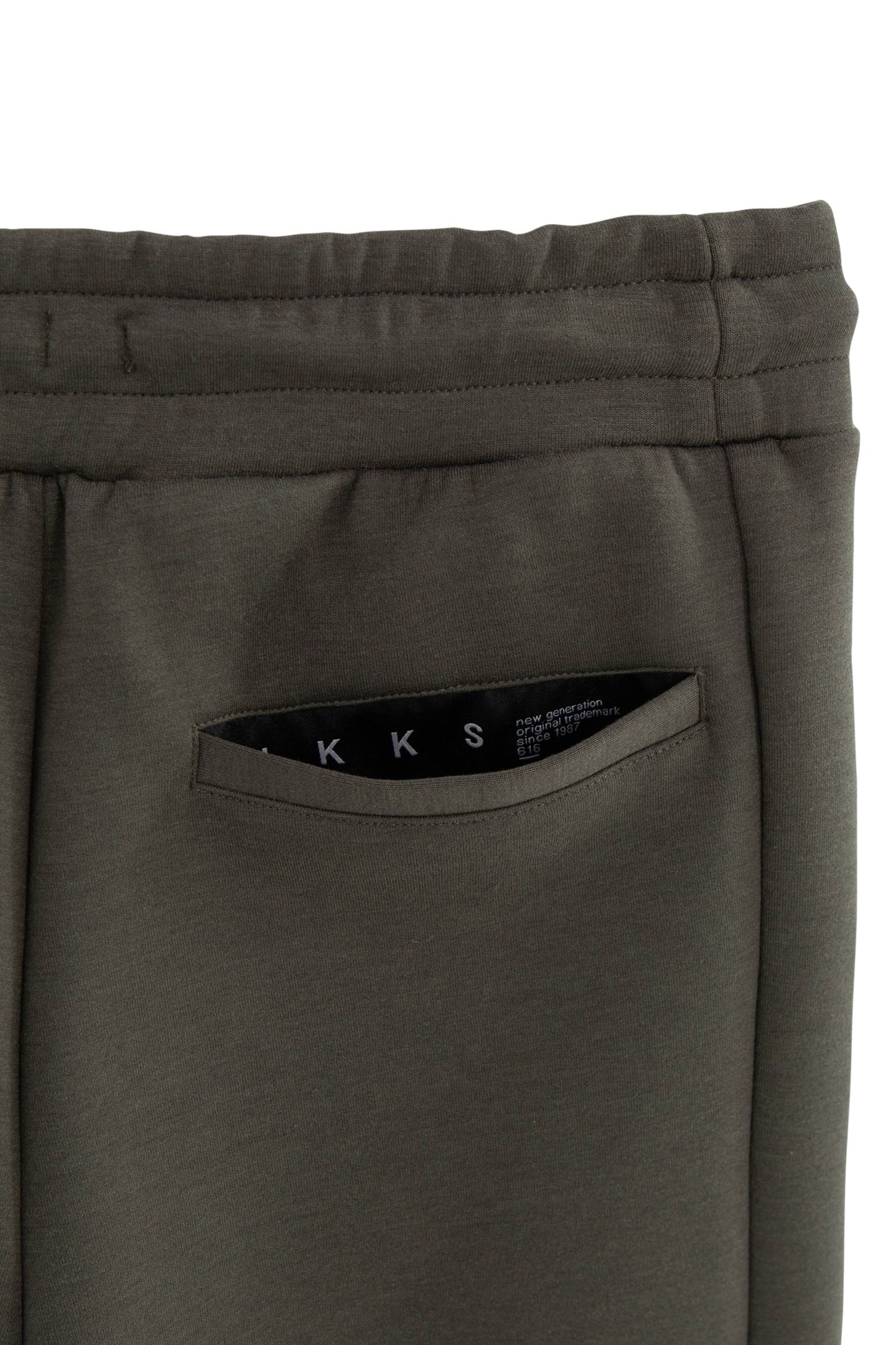 BOY'S KHAKI JOGGING SUIT WITH MARKED PLEATS 4