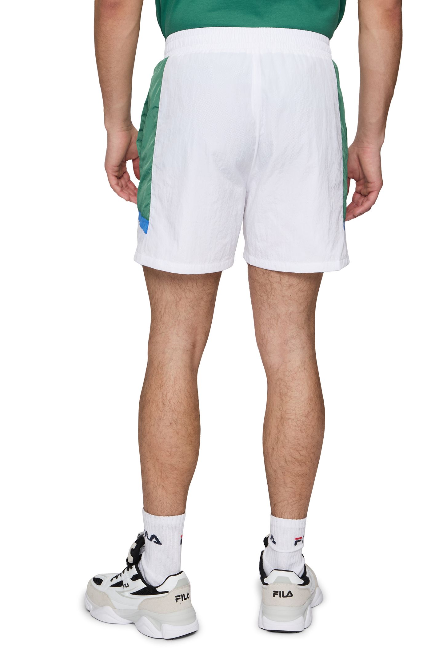 LOCHRISTI LOOSE TRACK SHORTS BRIGHT WHITE-FIR 2