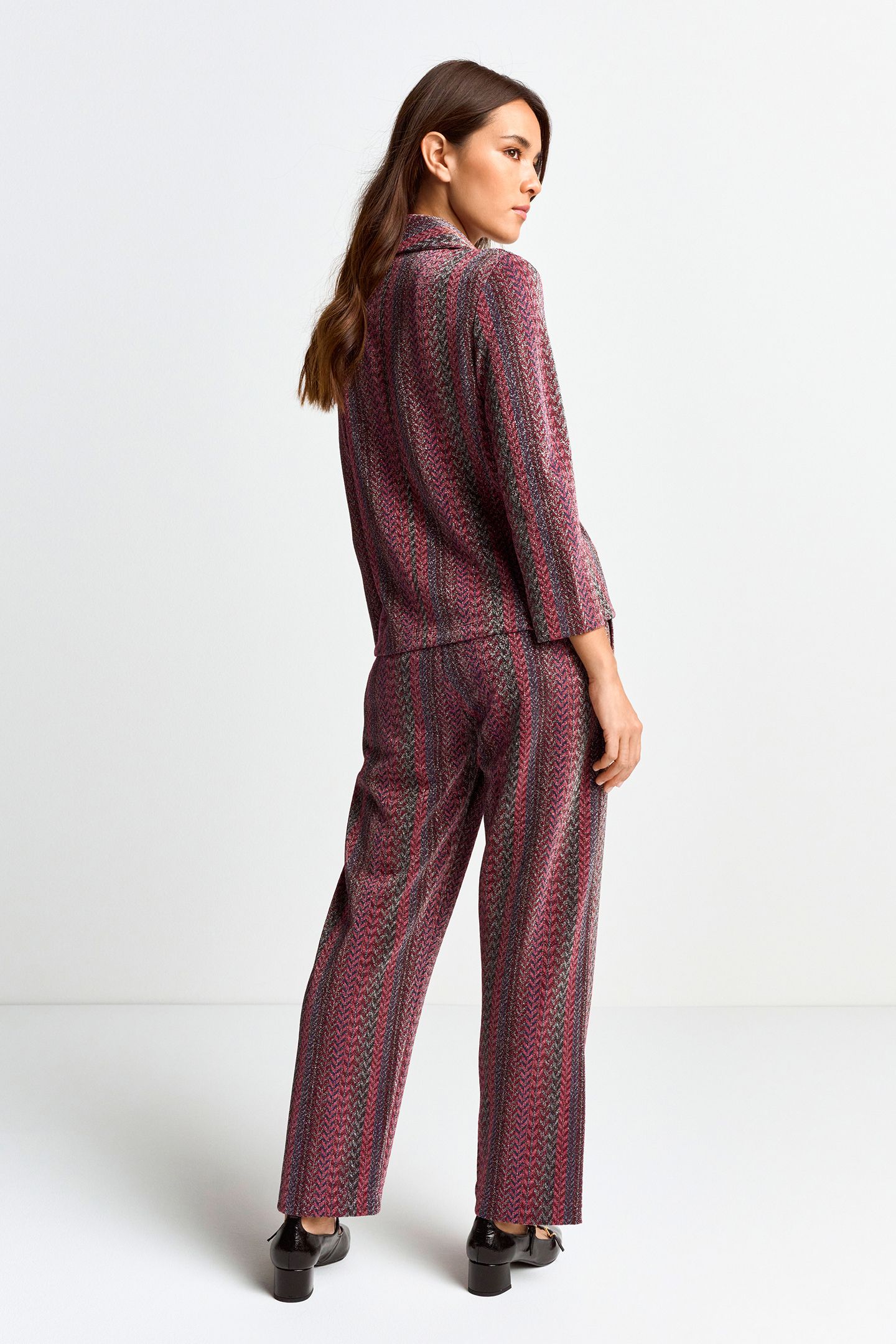 JACQUARD BLAZER RUBY RED 3