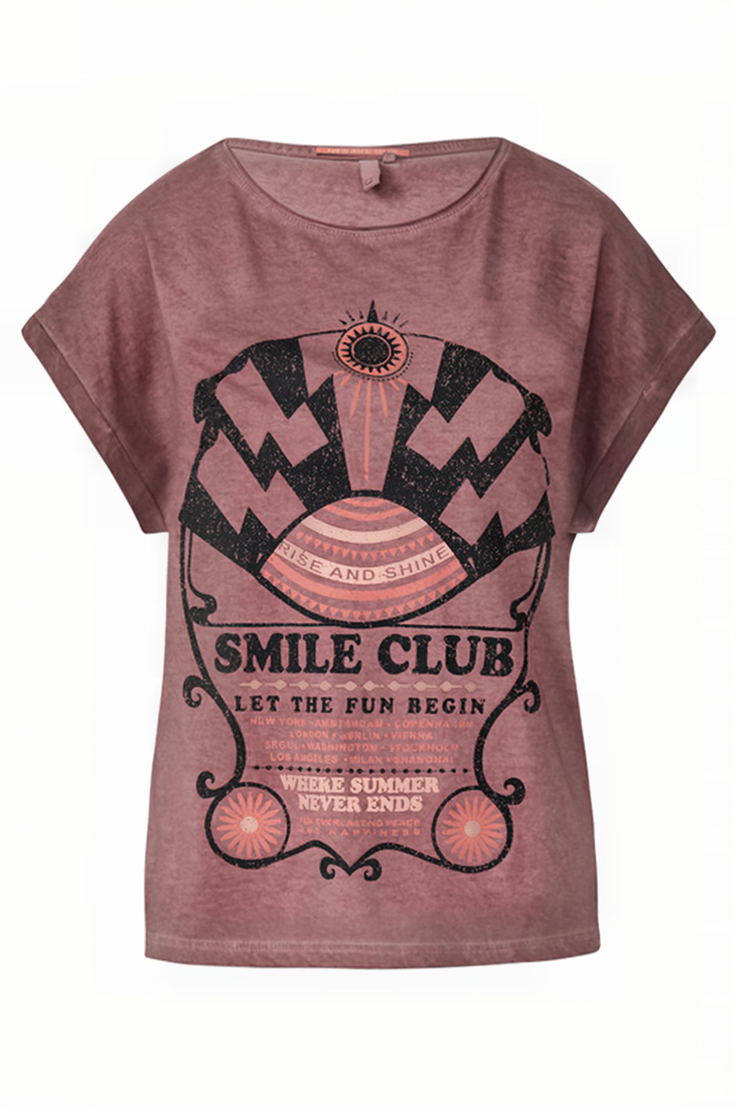S.OLIVER-QS T-SHIRTS LILAC/PINK 4
