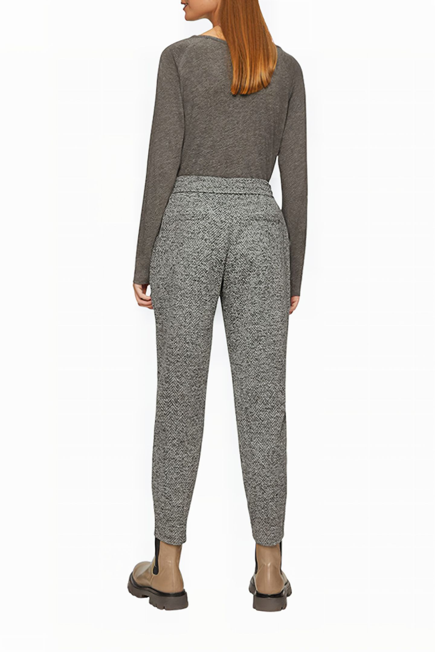 S.OLIVER PANT GREY/BLACK 3
