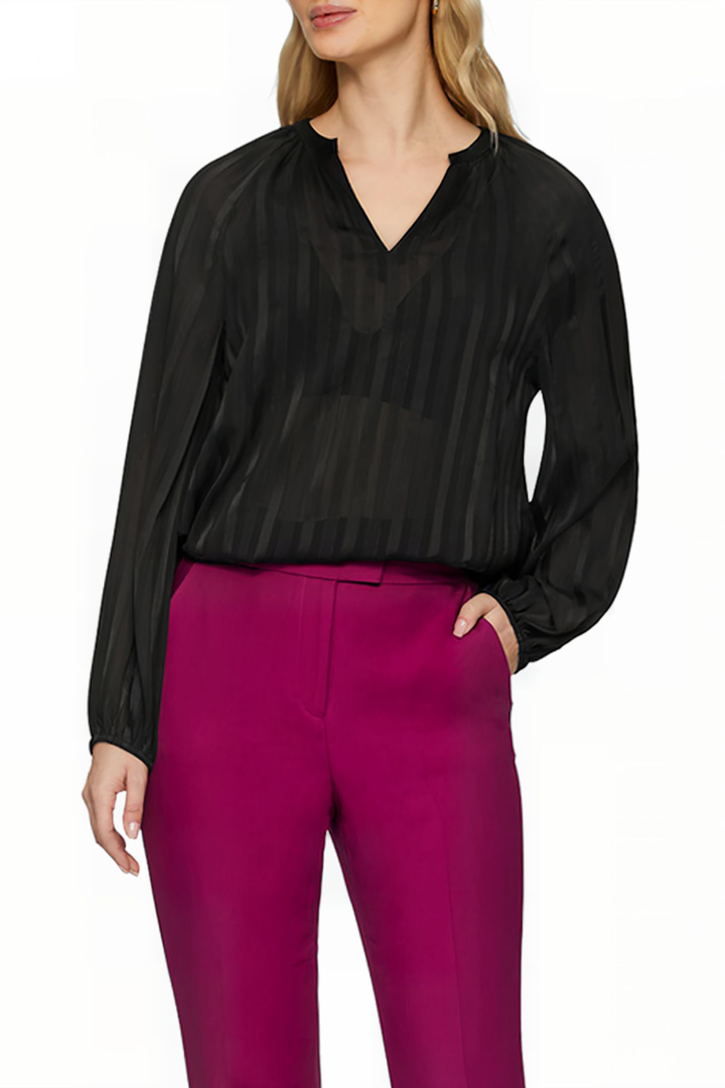 S.OLIVER BLOUSE BLACK 1