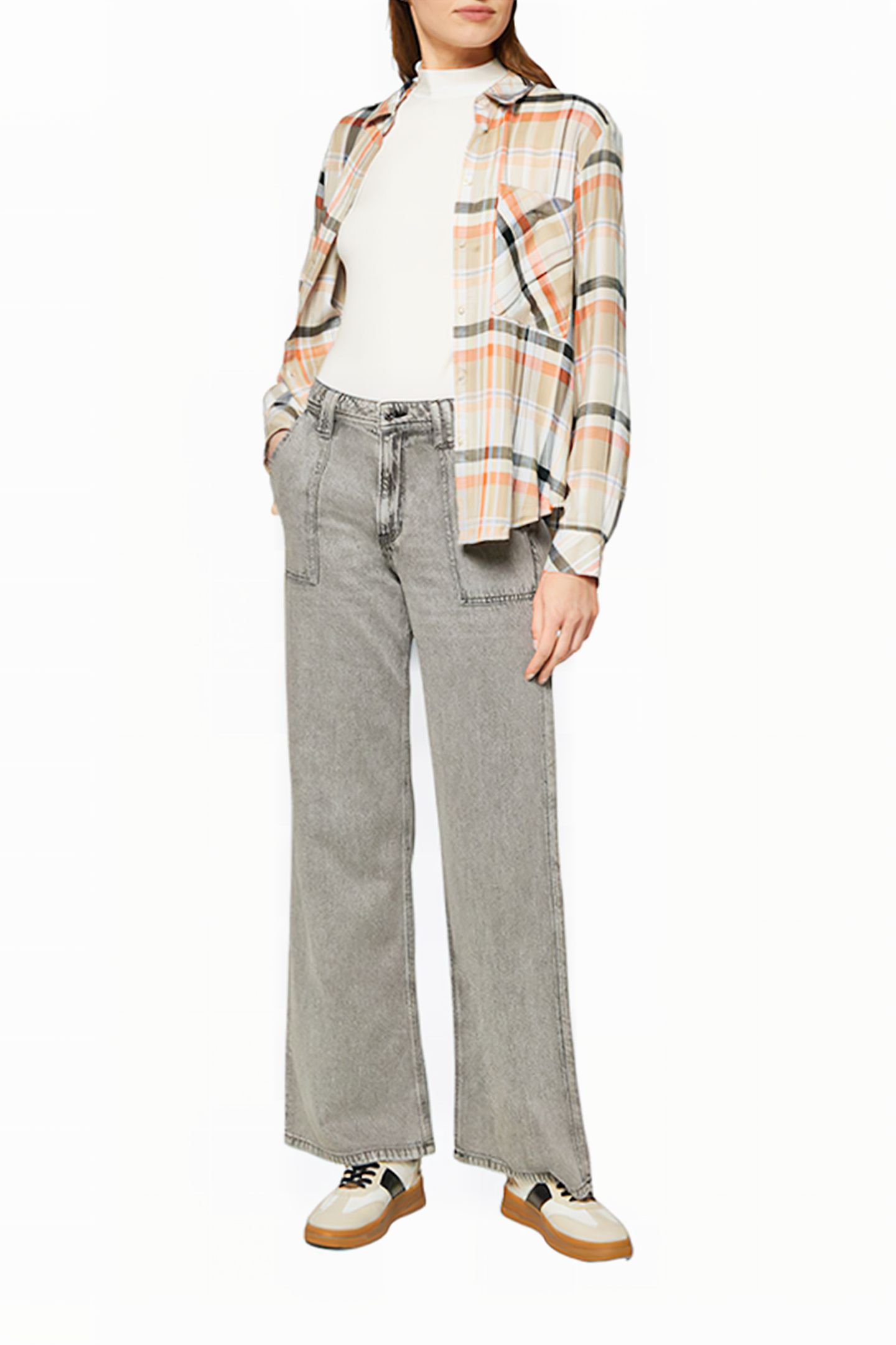 S.OLIVER BLOUSE BROWN BEIGE 2
