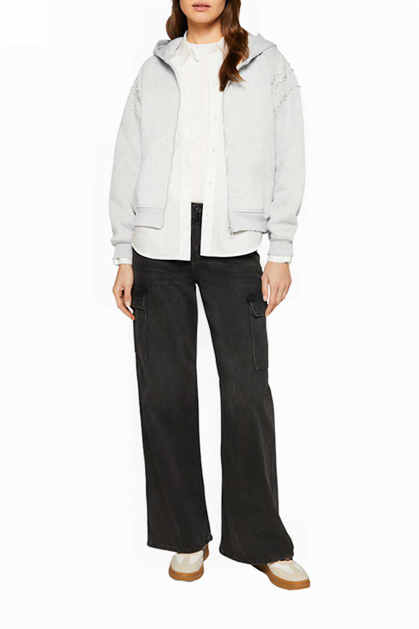 S.OLIVER SWEATSHIRT GREY/BLACK 2