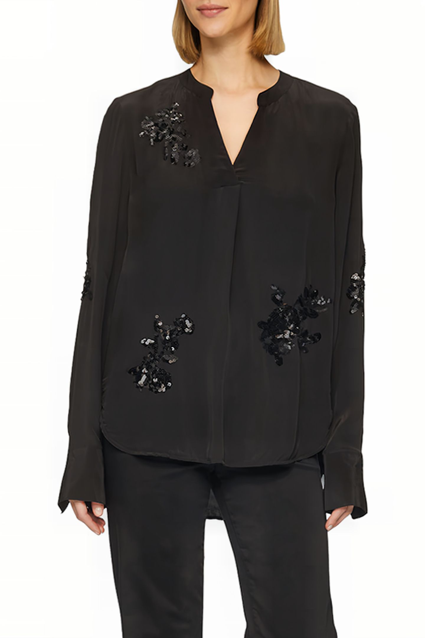S.OLIVER BLOUSE BLACK 1