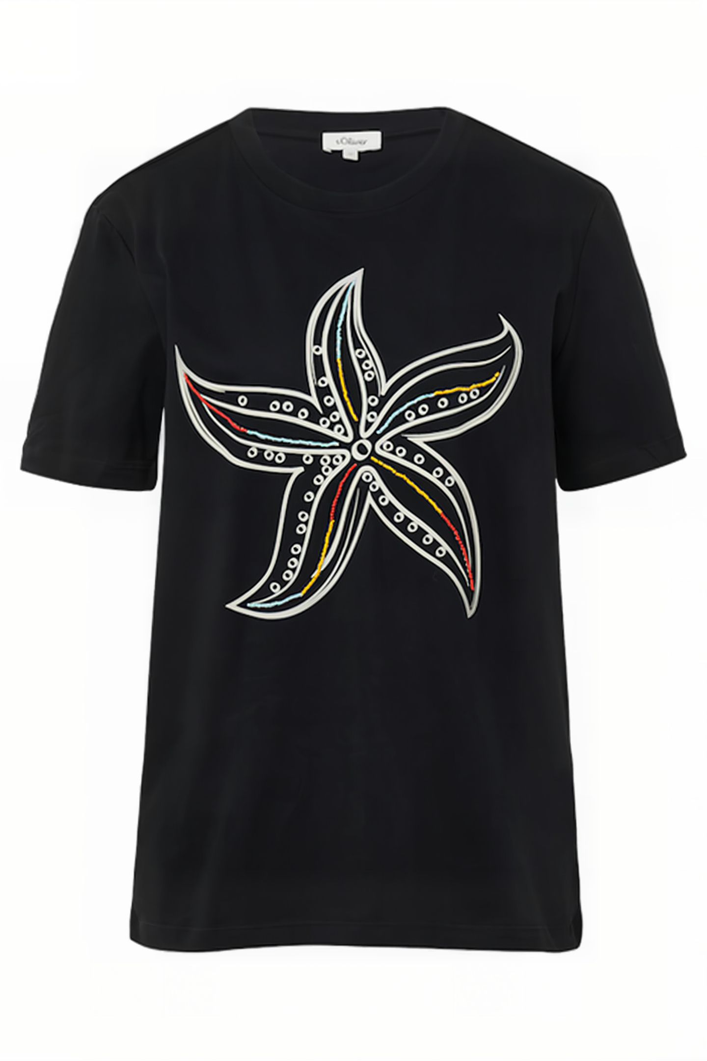 S.OLIVER T-SHIRTS GREY/BLACK 4