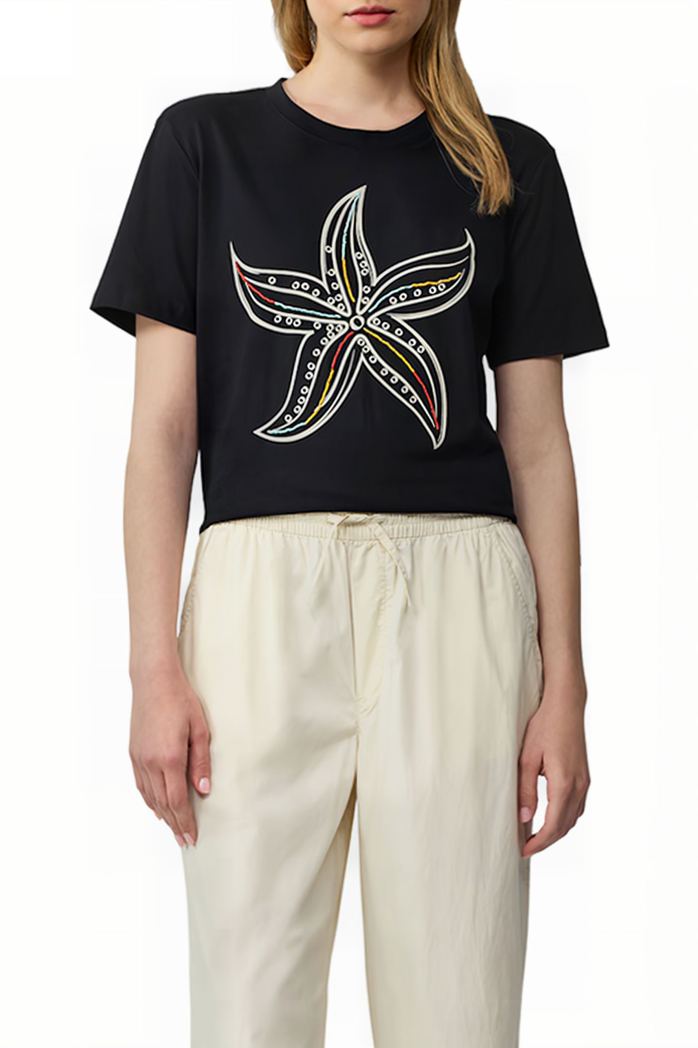 S.OLIVER T-SHIRTS GREY/BLACK 1