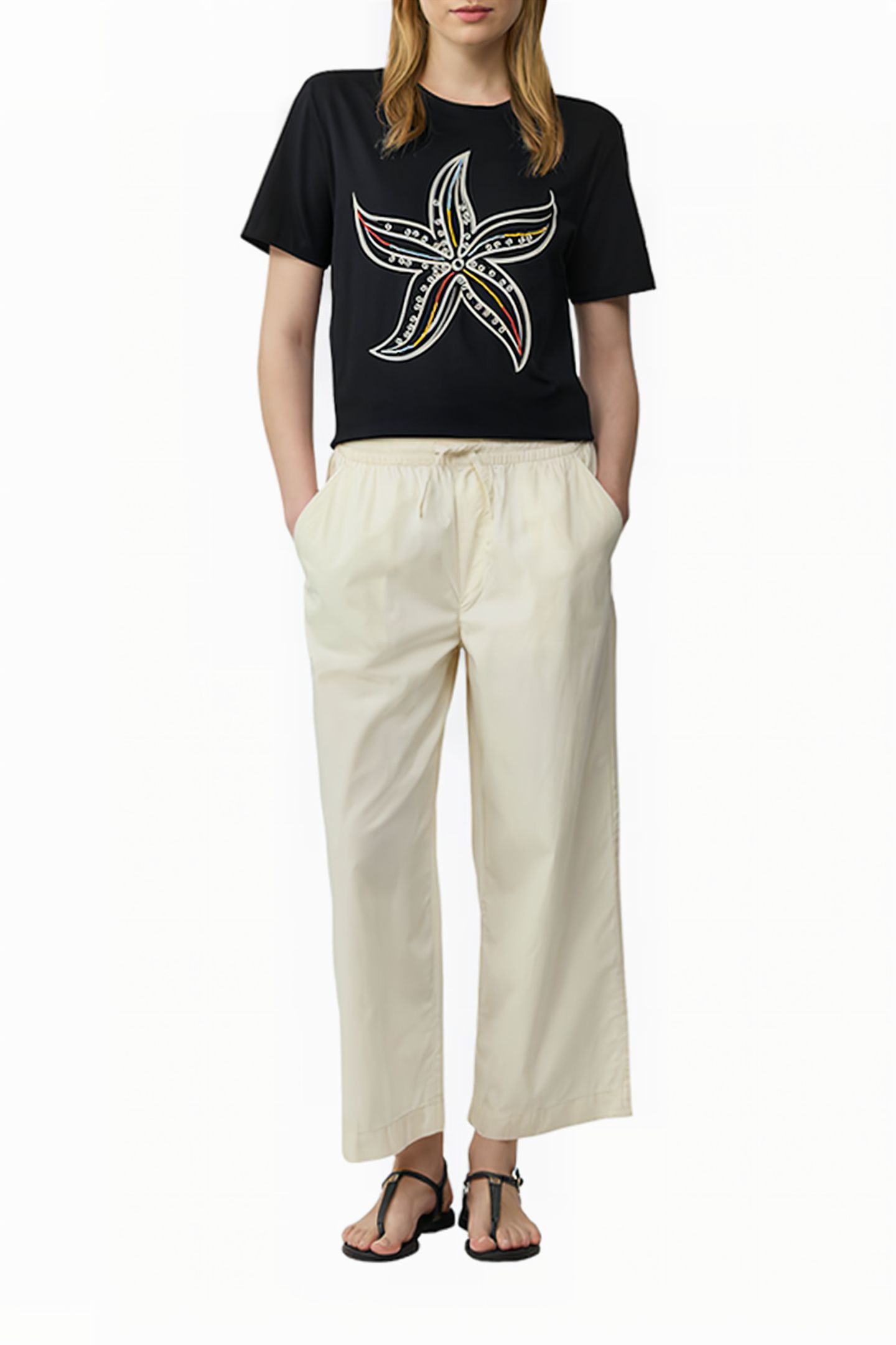 S.OLIVER T-SHIRTS GREY/BLACK 2