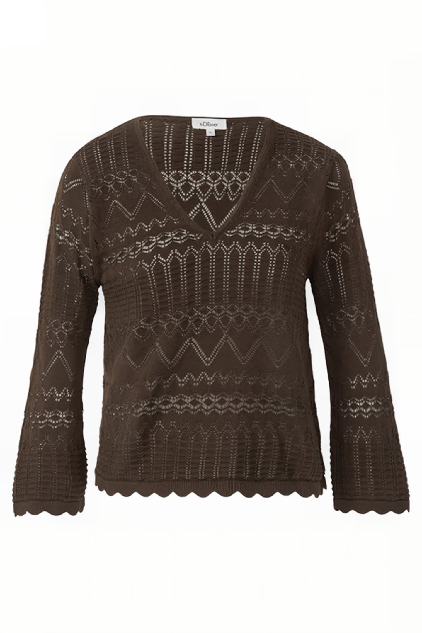 S.OLIVER STRICKWAREN BROWN 4